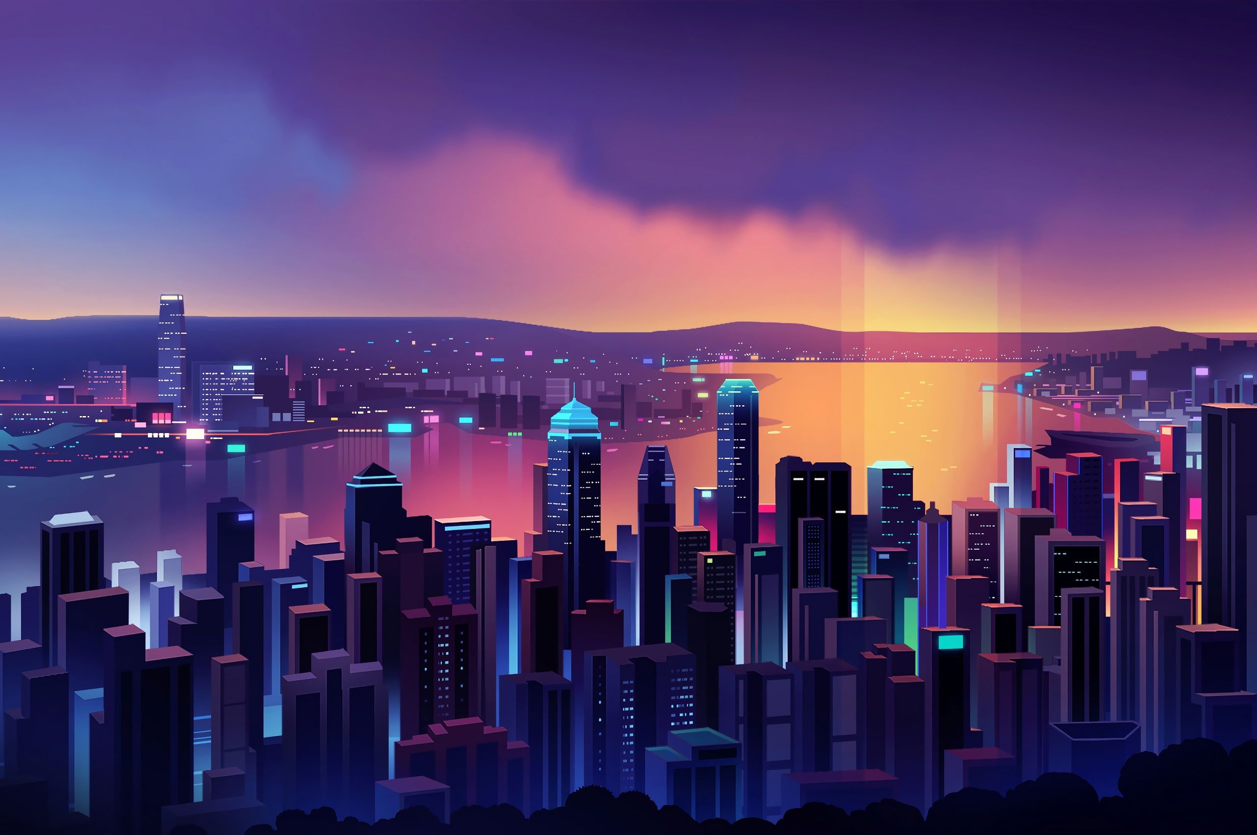 Hong Kong Minimal 4k Chromebook Pixel HD 4k Wallpaper, Image, Background, Photo and Picture