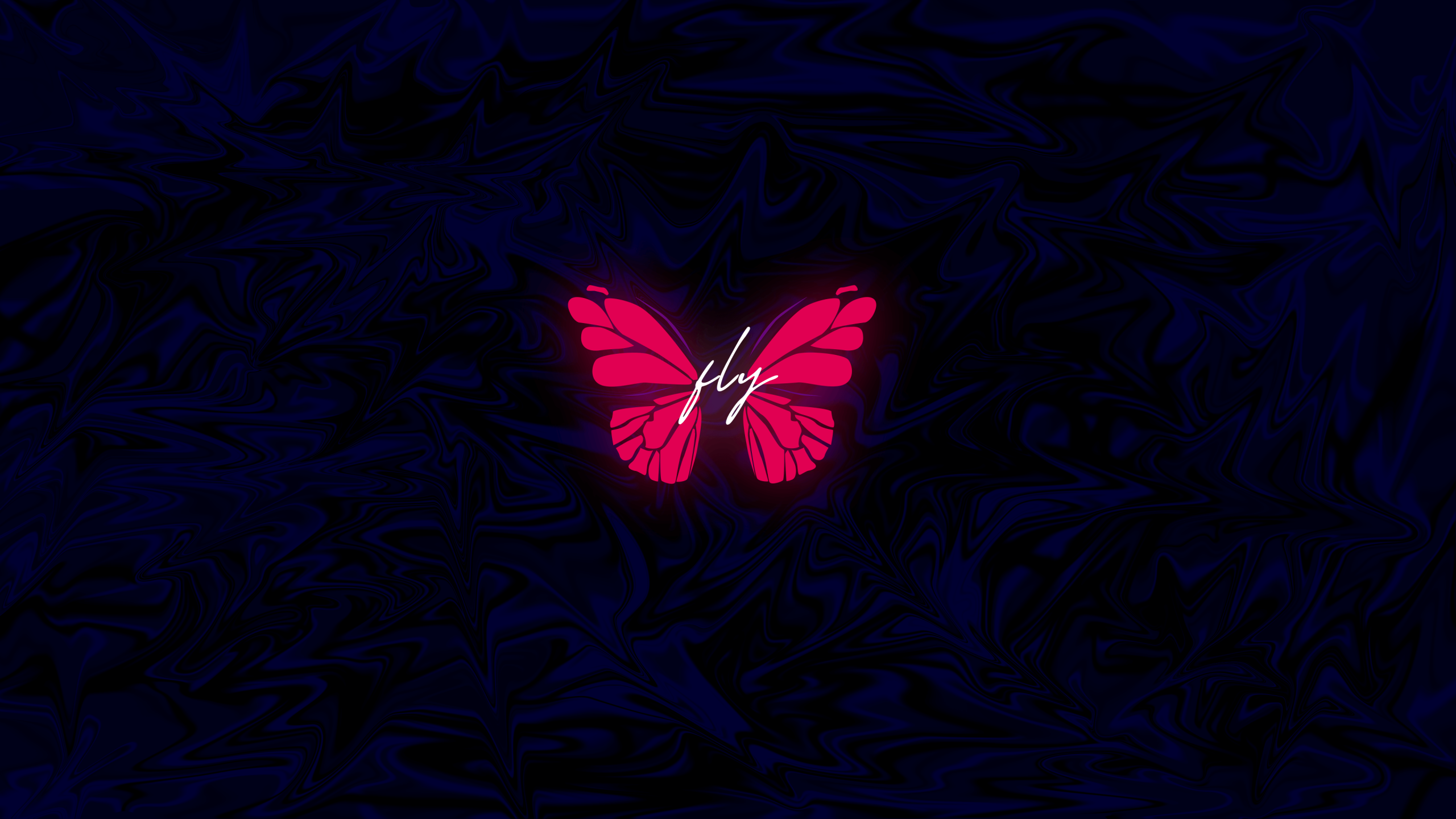 Butterfly Wallpaper 4K, Neon, Glowing