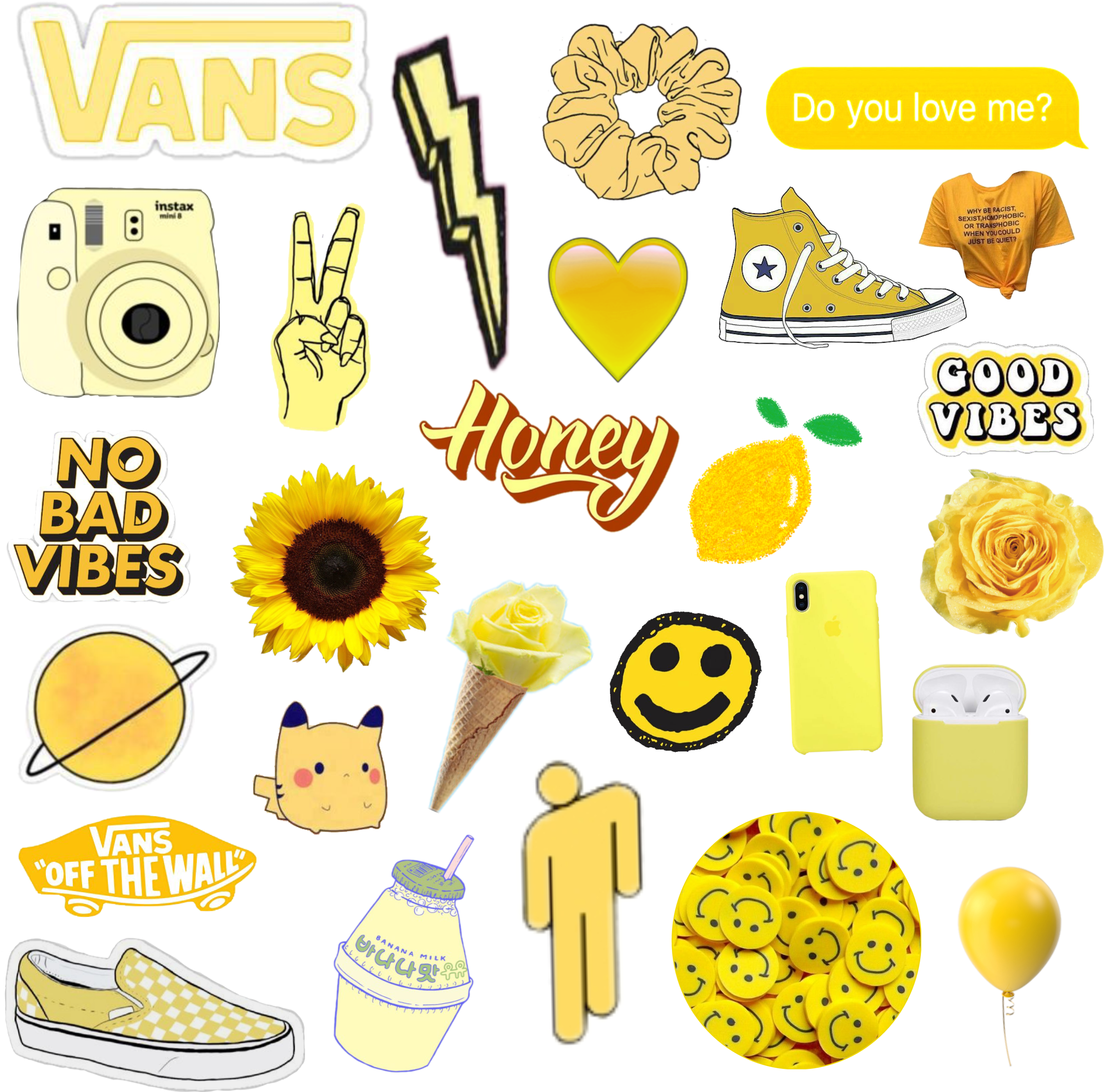 Download Yellow Vsco Stickers Png. PNG & GIF BASE