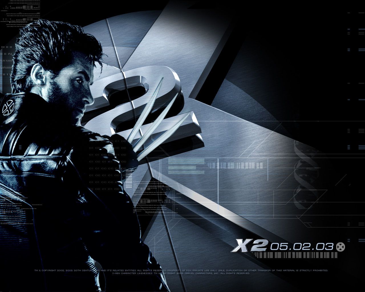 X Men 2 Wallpaperx1024