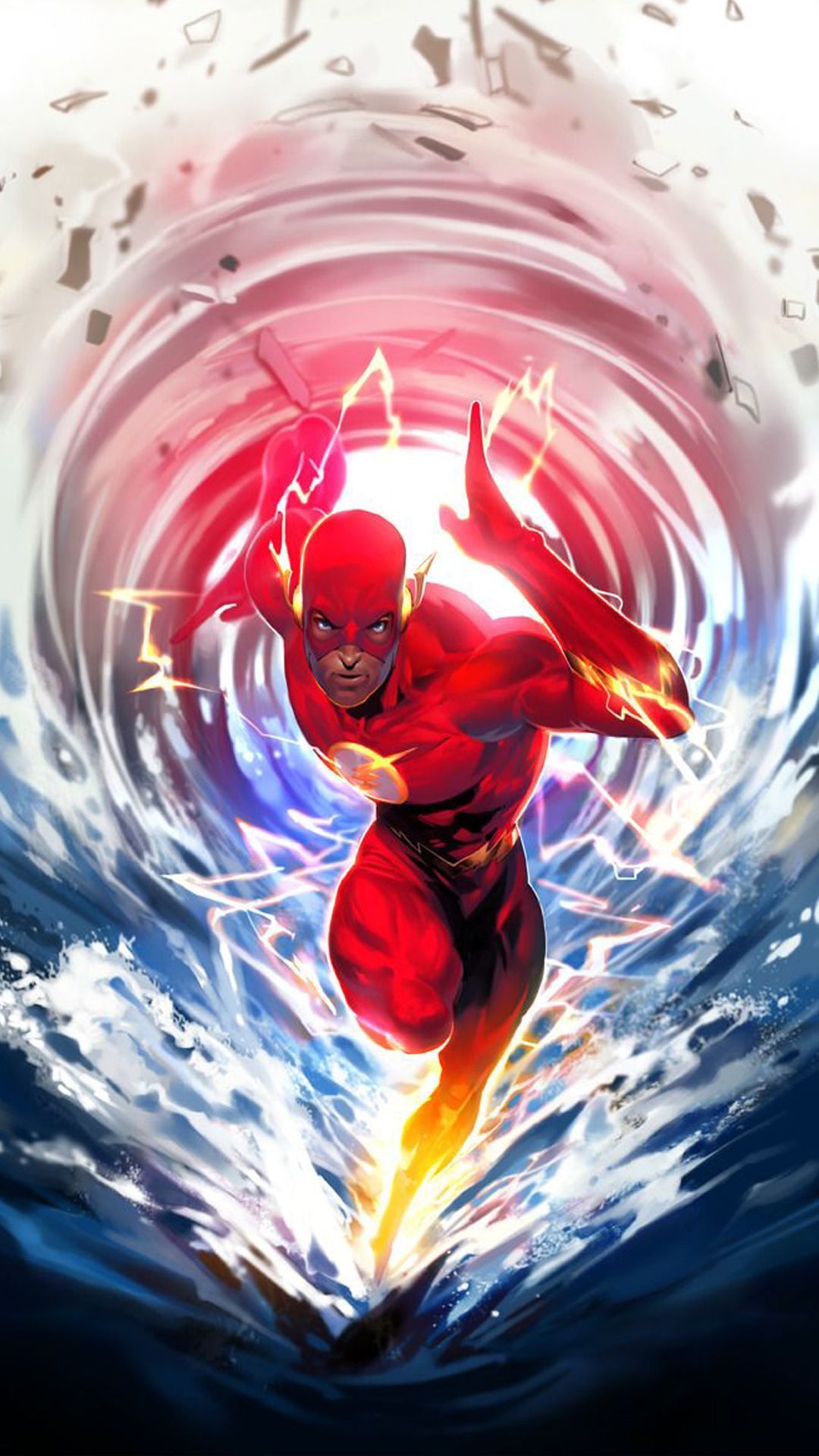 Flash Wallpaper iPhone. Flash wallpaper, Dc comics art, Superhero art