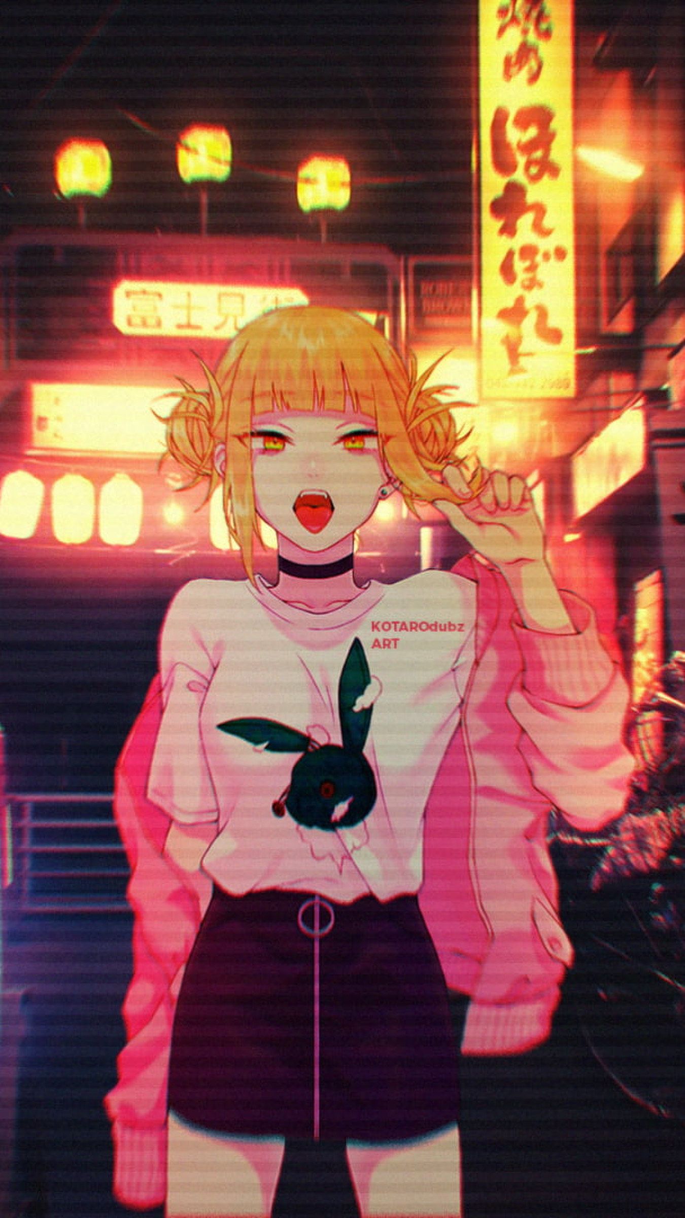 Anime wallpaper, anime girls, simple, simple background, glitch art, VHS • Wallpaper For You HD Wallpaper For Desktop & Mobile