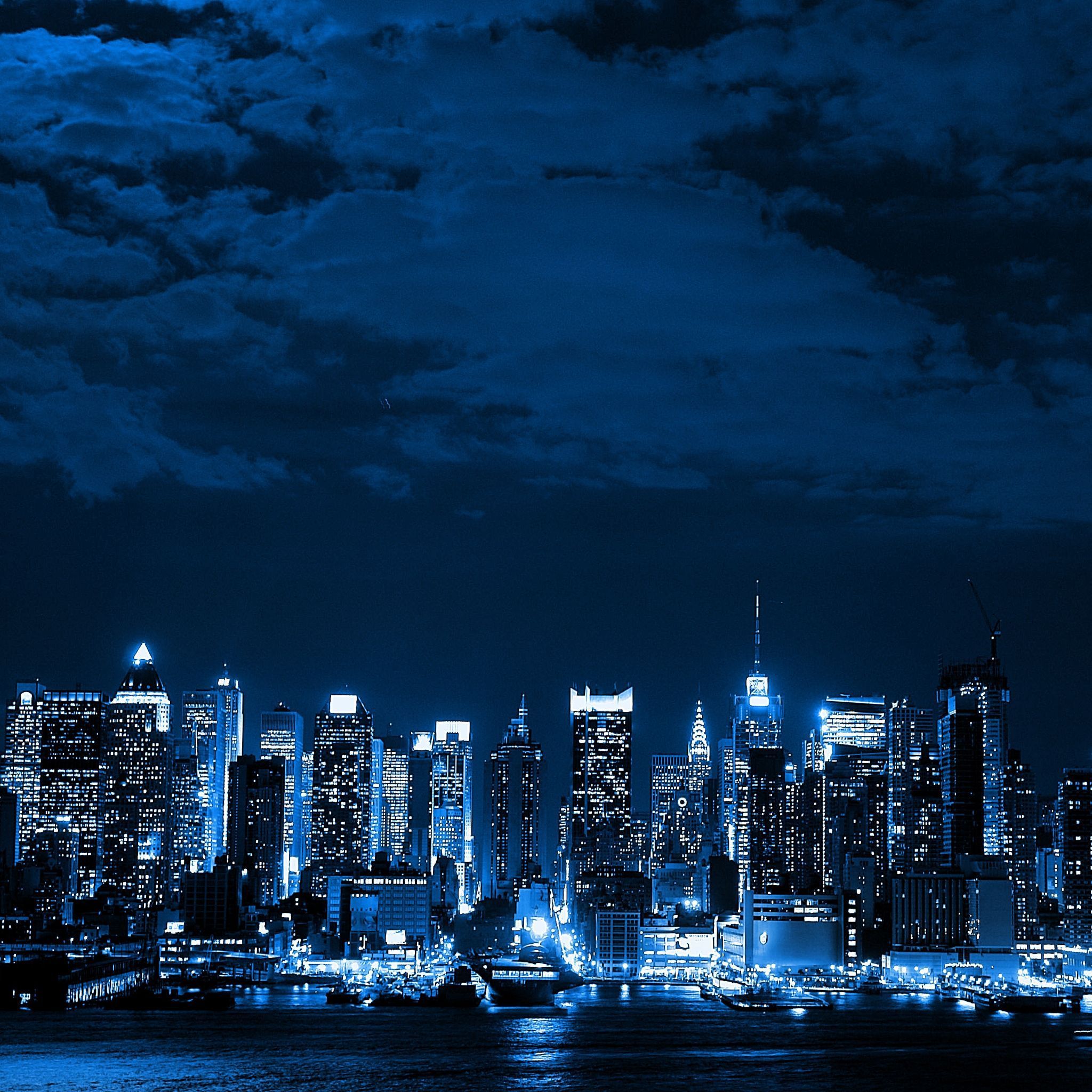 Blue and Black City Wallpaper Free Blue and Black City Background