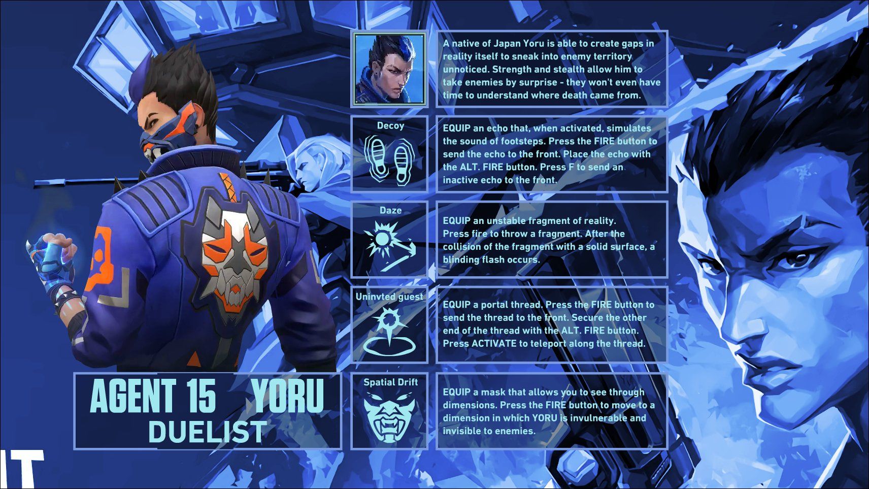 Yoru Wallpaper 4K, Stealth agent, Valorant, PC Games