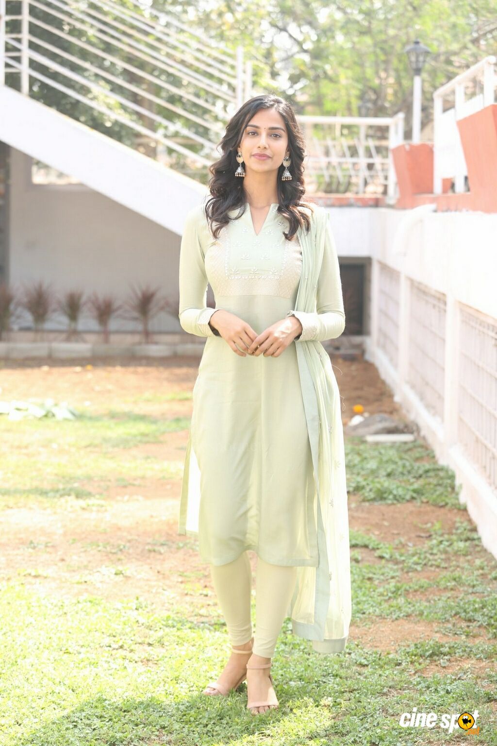 Meenakshi Chaudhary at Ichata Vahanamulu Niluparadu Opening