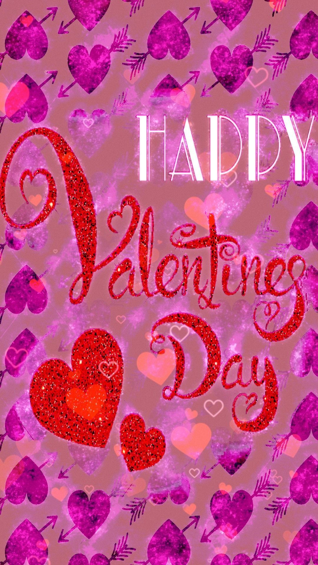 Happy Valentine's Day, made by me #patterns #hearts #love #bemine #cupidhearts #iloveyou #red #gl. Pink chevron wallpaper, Heart iphone wallpaper, Pink valentines