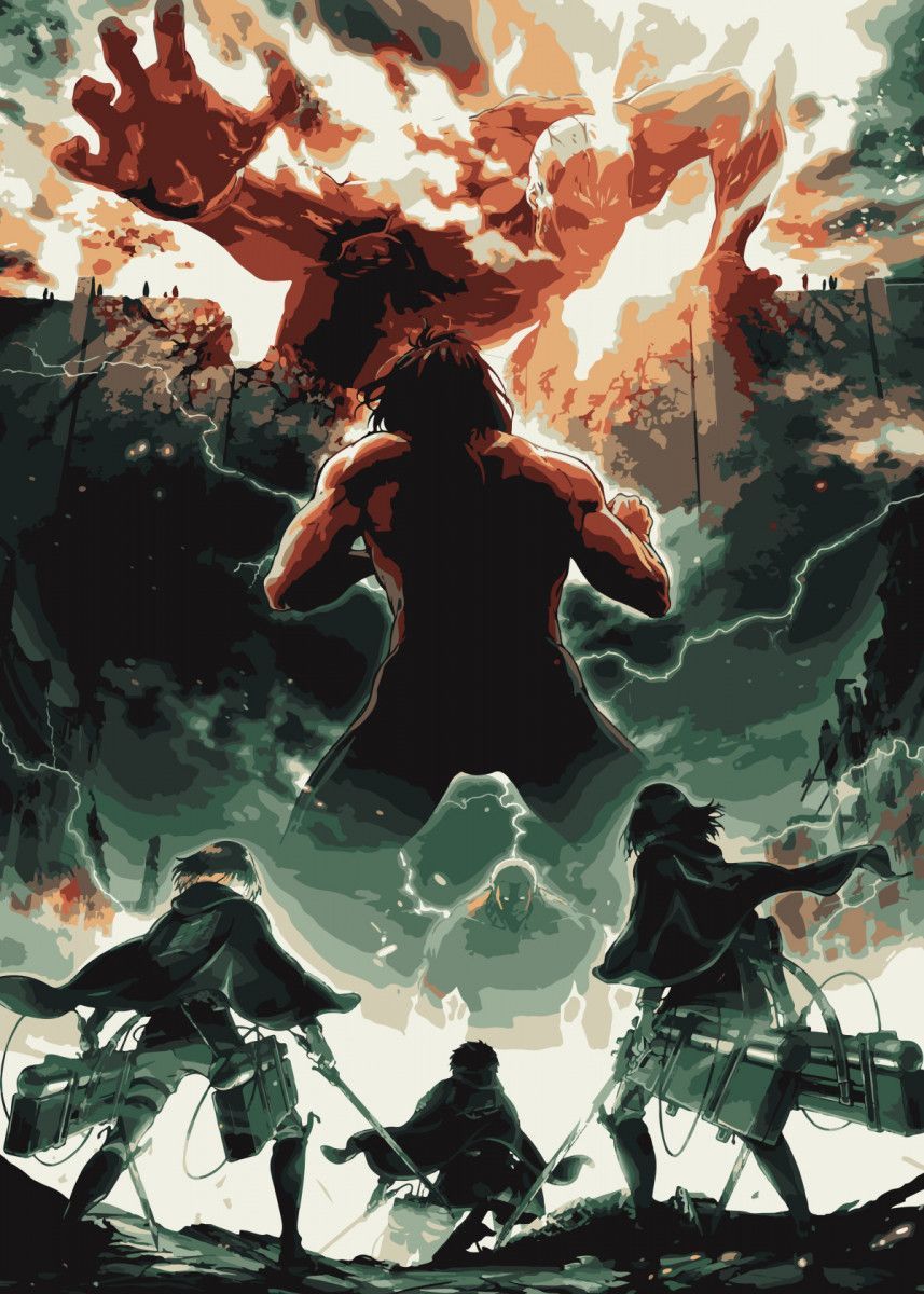 mikasa attack on titan ' Metal Poster Print. Displate. Attack on titan art, Attack on titan, Attack on titan anime