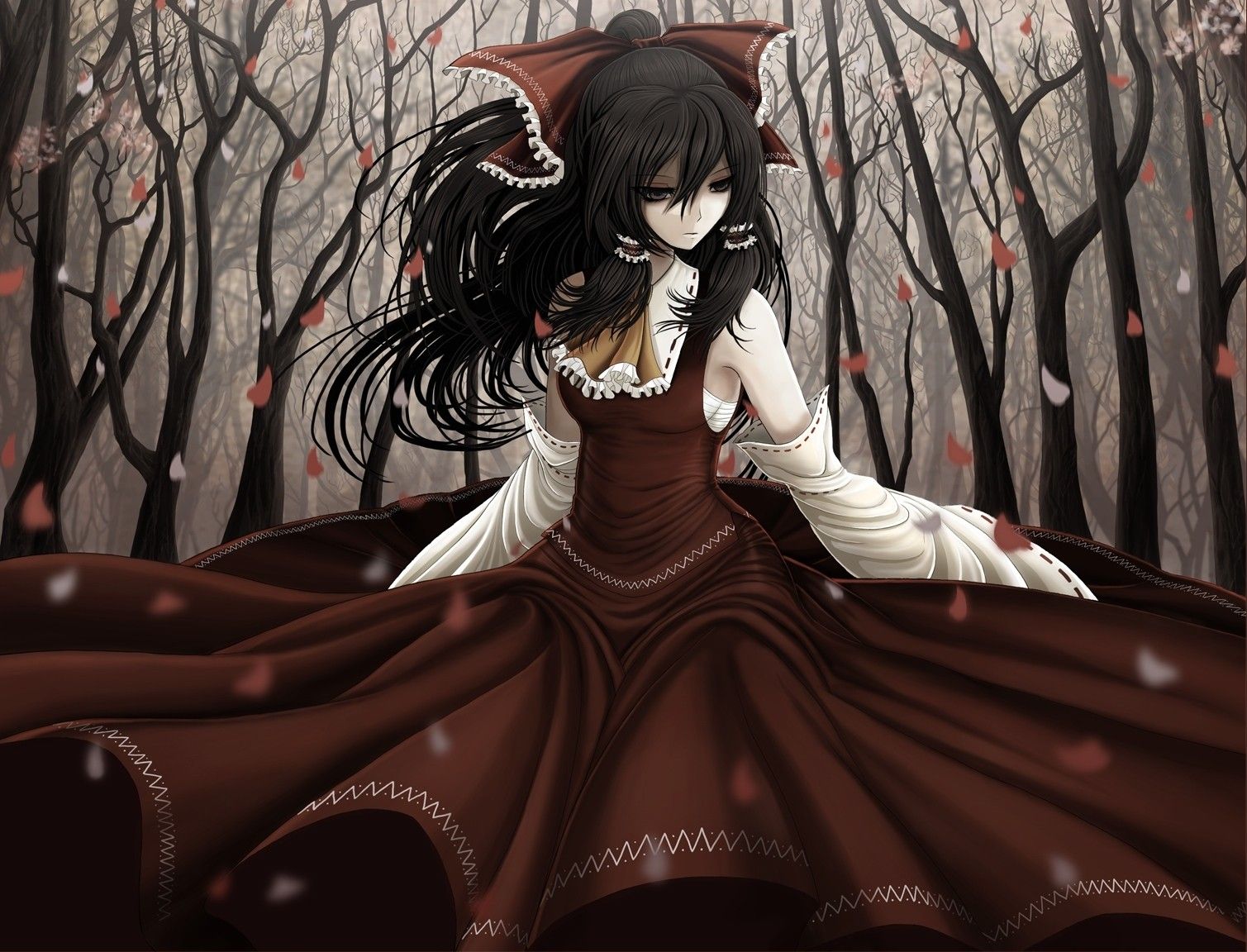 Gothic Anime Girl Widescreen Wallpaper 21906