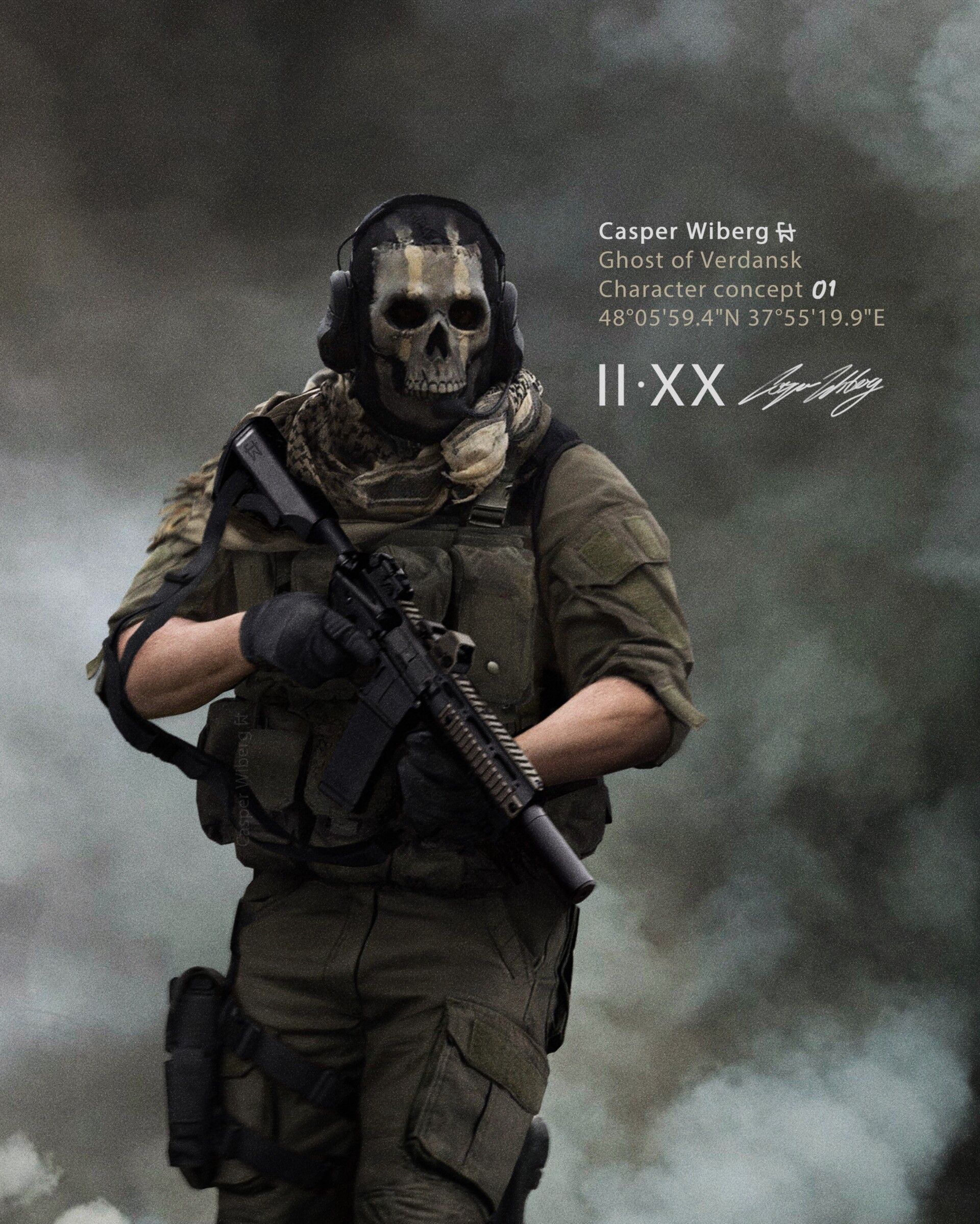 Ghost of Verdansk, Casper Wiberg. Military wallpaper, Ghost, Modern warfare