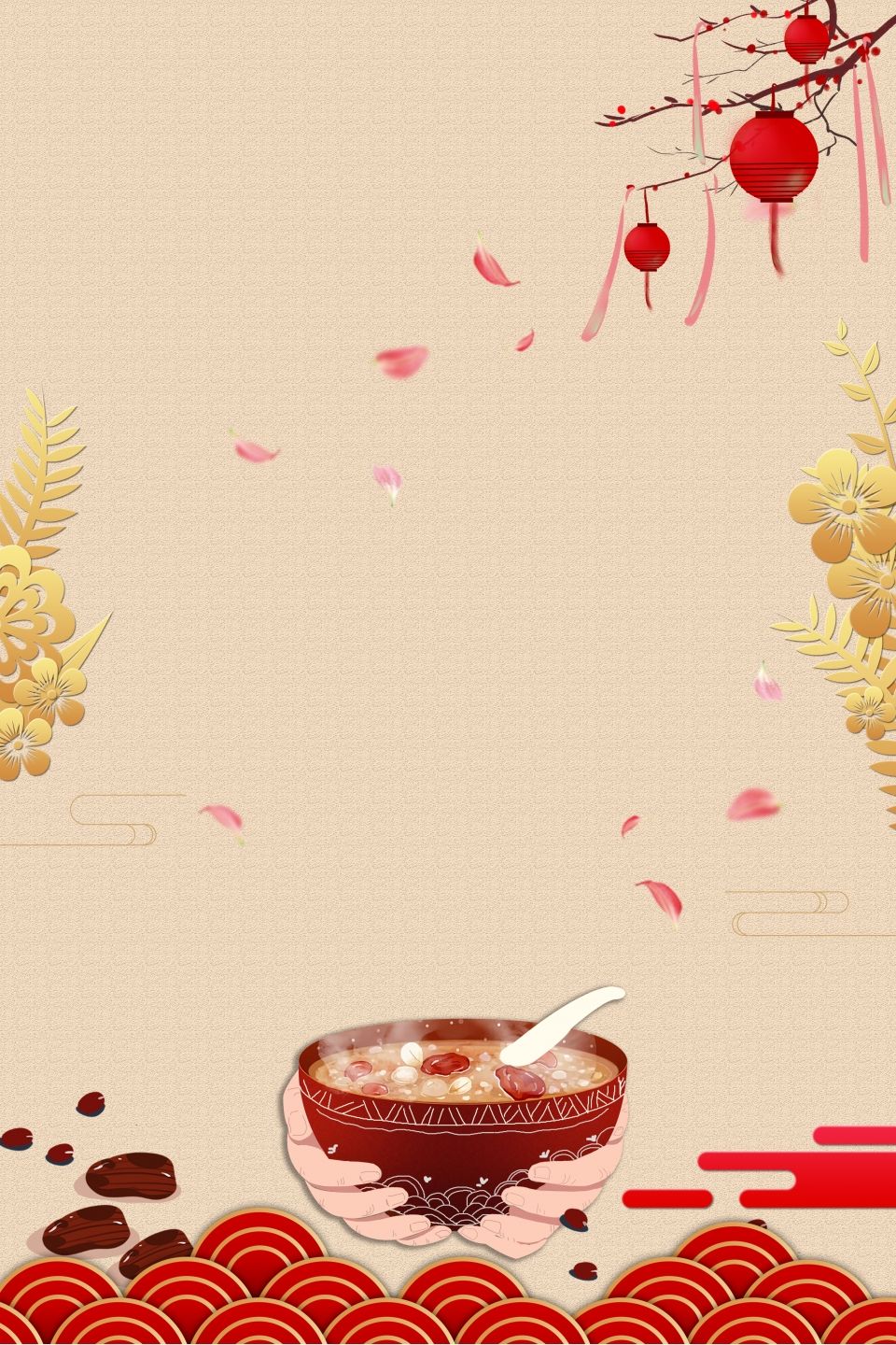 Chinese New Year Celebration Laba Festival Poster Design, New Year, Festive Background Image for Free Download