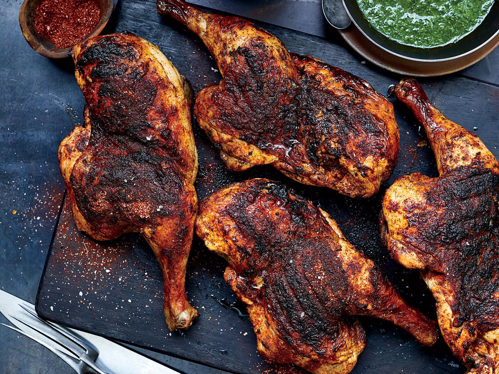 Grilled Chicken with Chimichurri Recipe Endy. Food & Wine