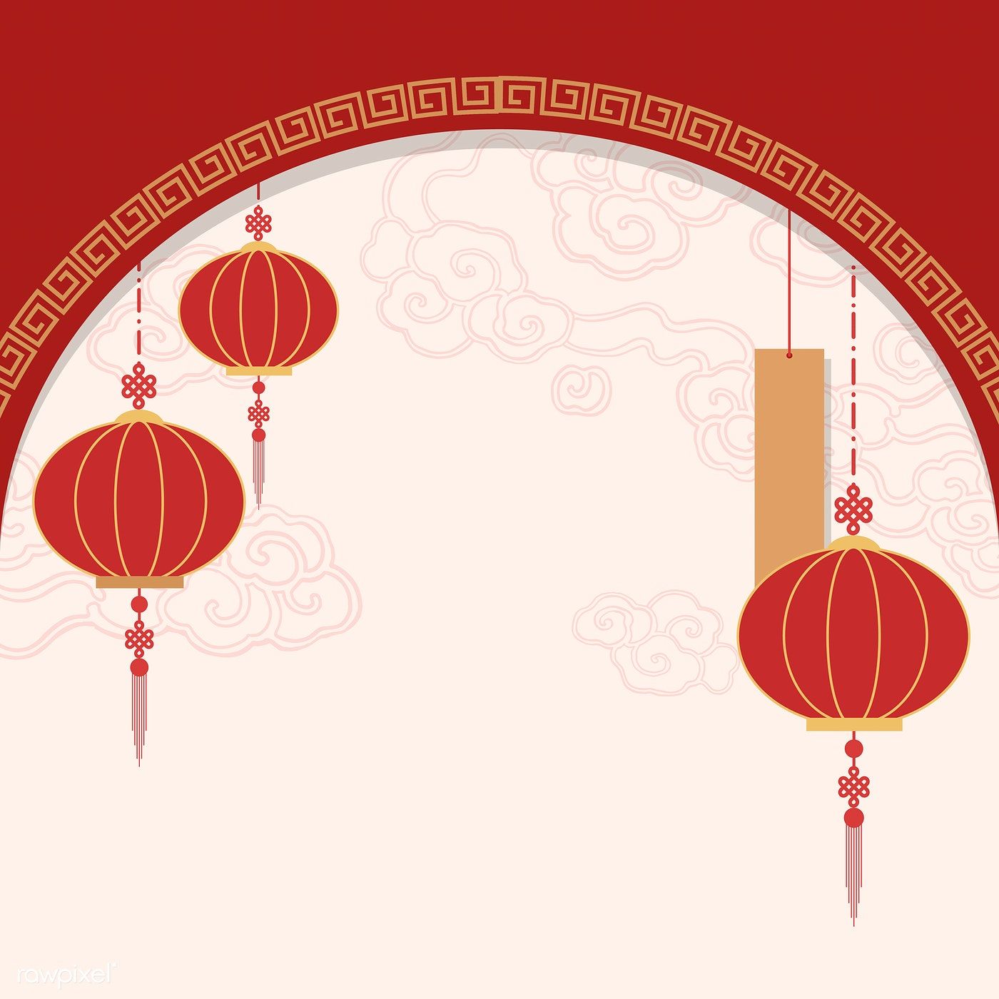 Download premium vector of Chinese new year 2019 greeting background 555247. Chinese new year background, Chinese background, Chinese new year poster