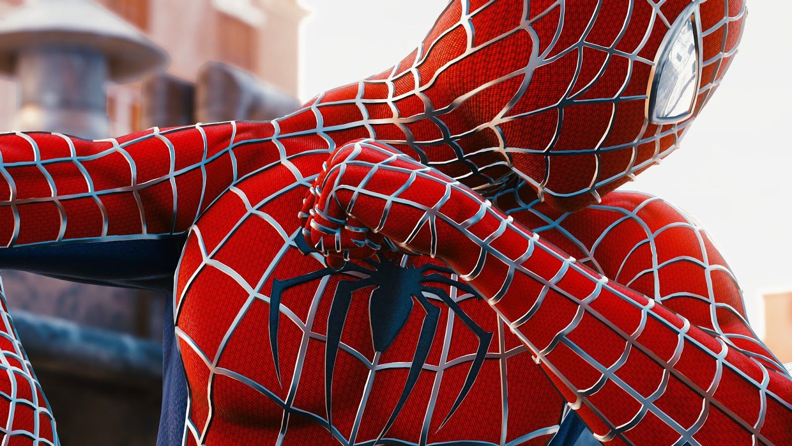 Gorgeous Spider Man Sam Raimi Suit InGame Photo. In Game Photography