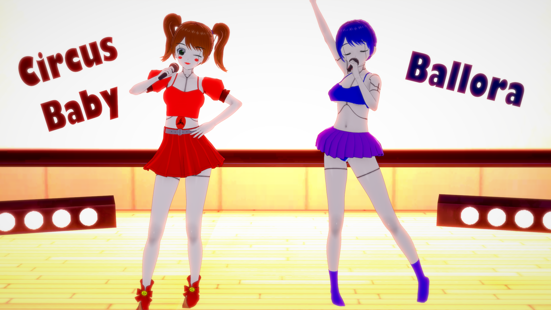 I Tried Making Circus Baby And Ballora To The Best Of My Abilities Using Only Unmodded In Game Assets In Koikatsu Party. What Do You Think?