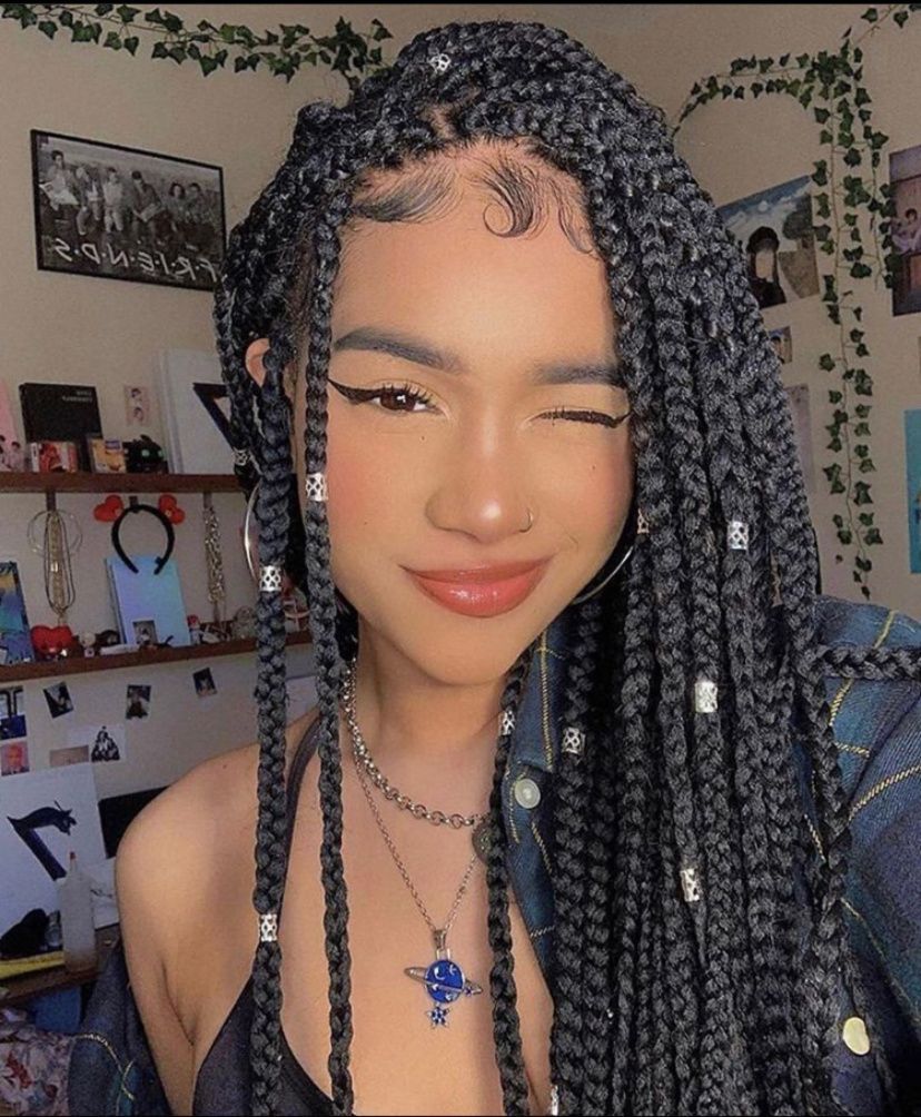 Huge 2020 Hairstyle List: The 9 Hottest Trends To Be Obsessed With. Ecemella. Hair styles, Aesthetic hair, Box braids styling