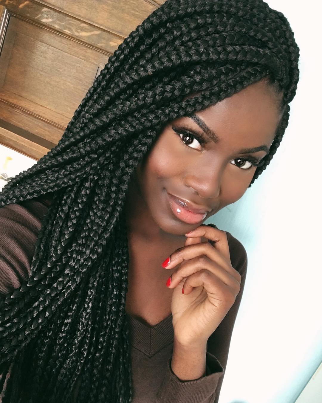 Box braids most definitely b/c cornrows are attached to your head and as so...