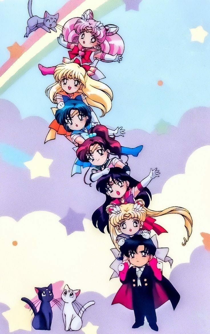 Chibi Sailor Moon Wallpaper Free Chibi Sailor Moon Background