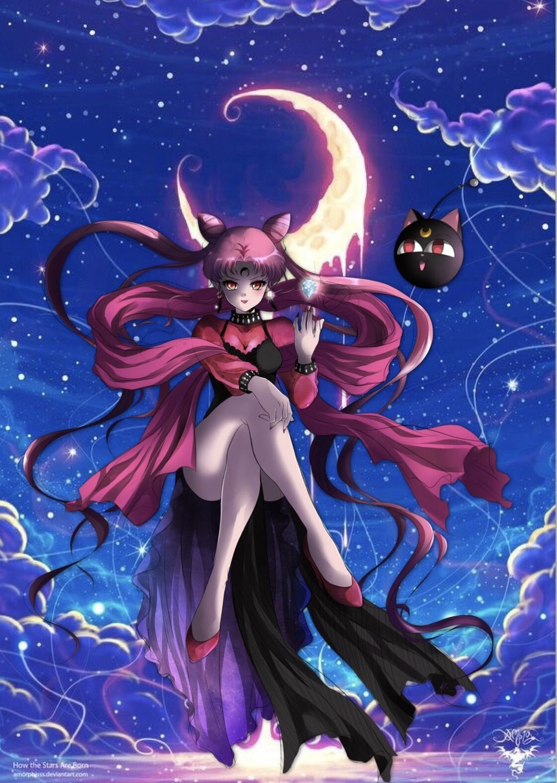Black Lady Sailor Moon Wallpaper Free Black Lady Sailor Moon Background