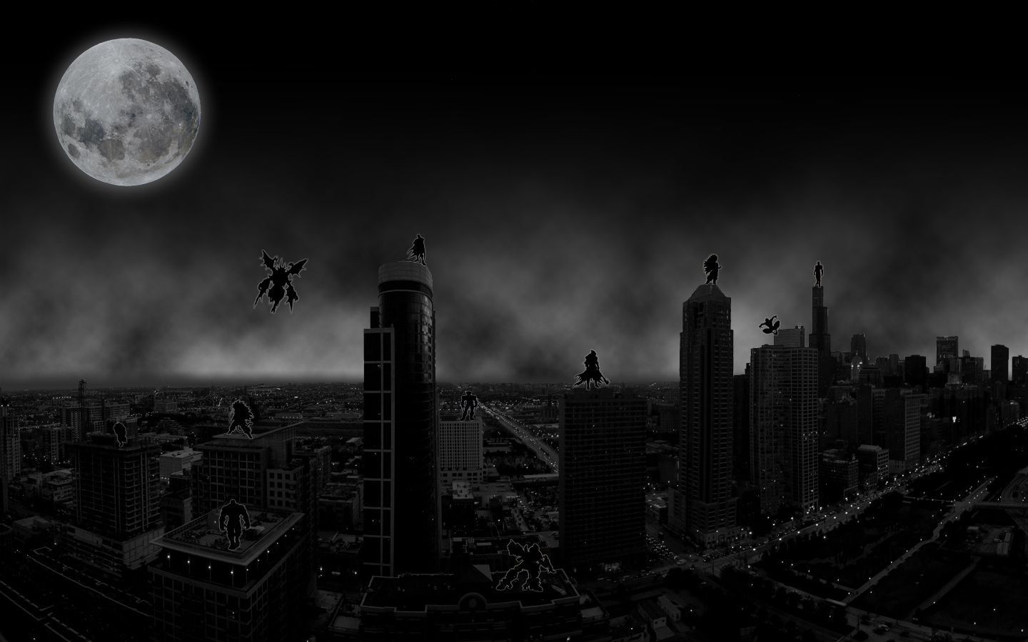 Free download Dark Monsters Night in the City wallpaper from Dark wallpaper [1440x900] for your Desktop, Mobile & Tablet. Explore Dark City Wallpaper. Dark City Background, Dark City Wallpaper