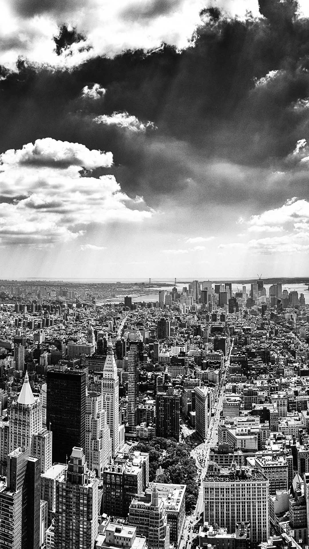 New York City Black And White Android Wallpaper free download