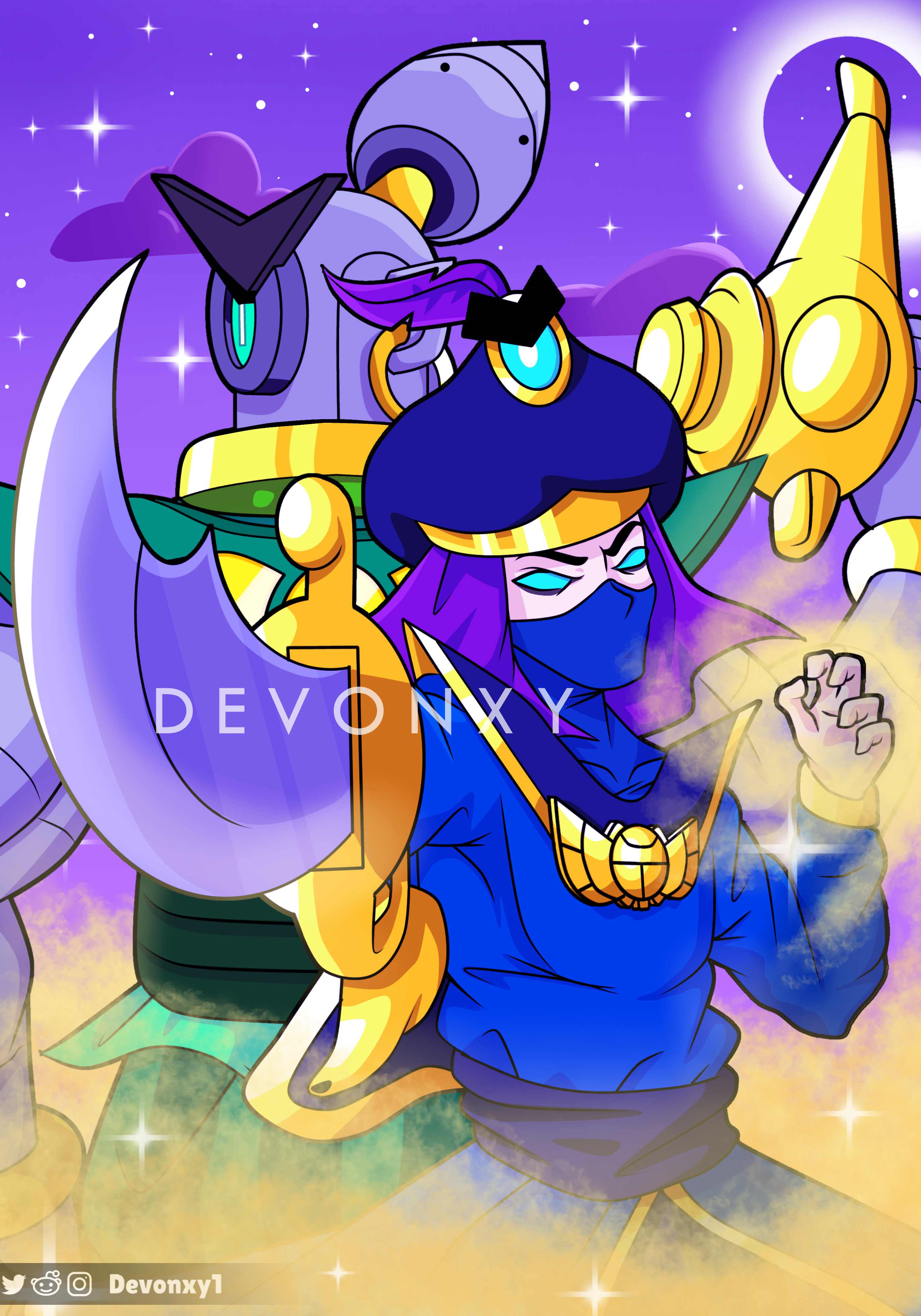 Rogue Mortis and Guard Rico fanart