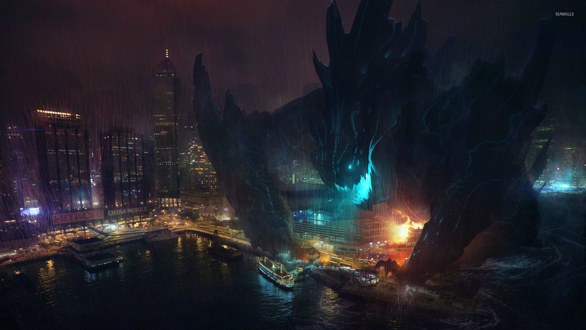 Kaiju in Pacific Rim wallpaper wallpaper