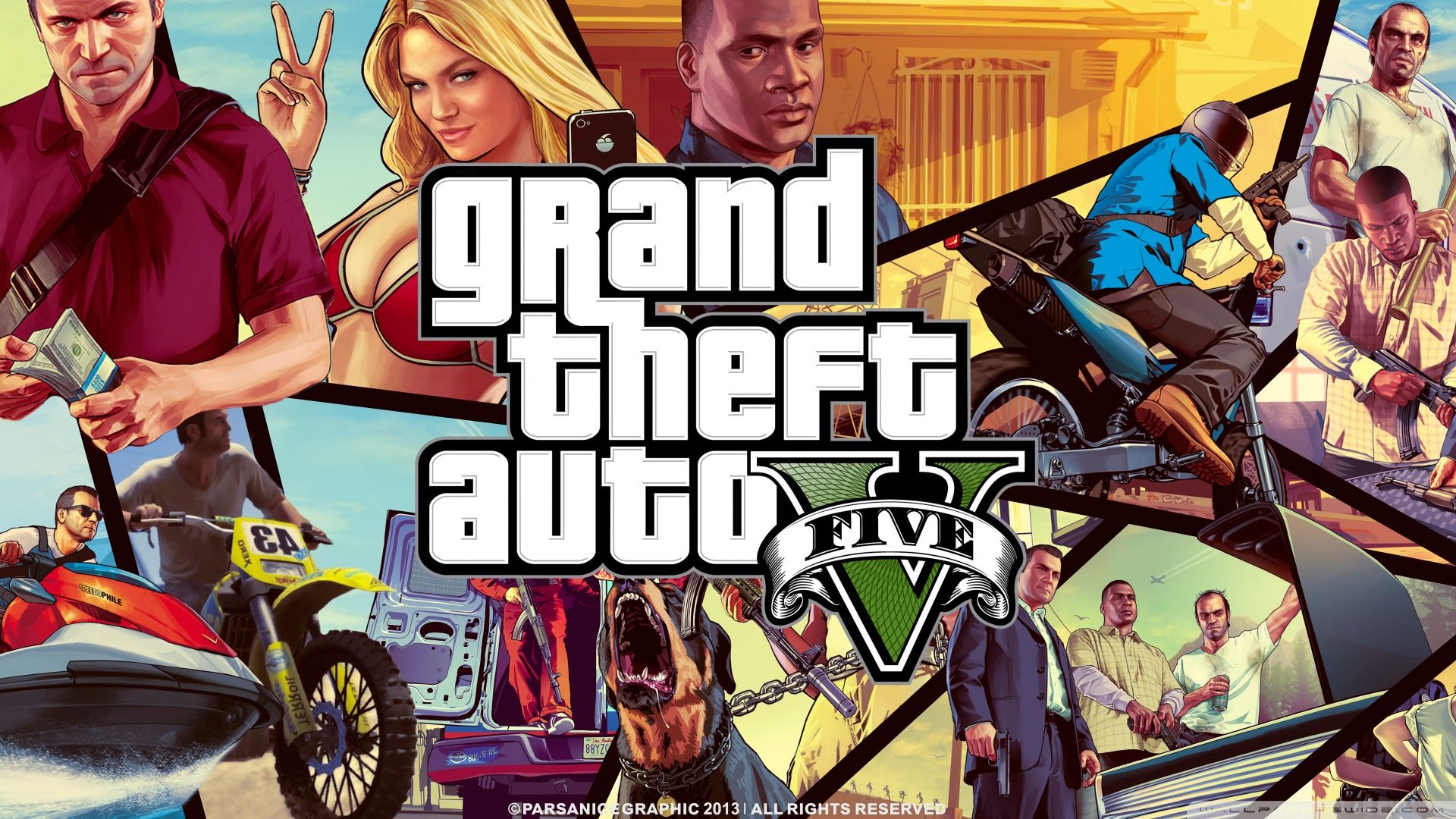Grand Theft Auto V Ultra HD Desktop Background Wallpaper for 4K UHD TV, Tablet