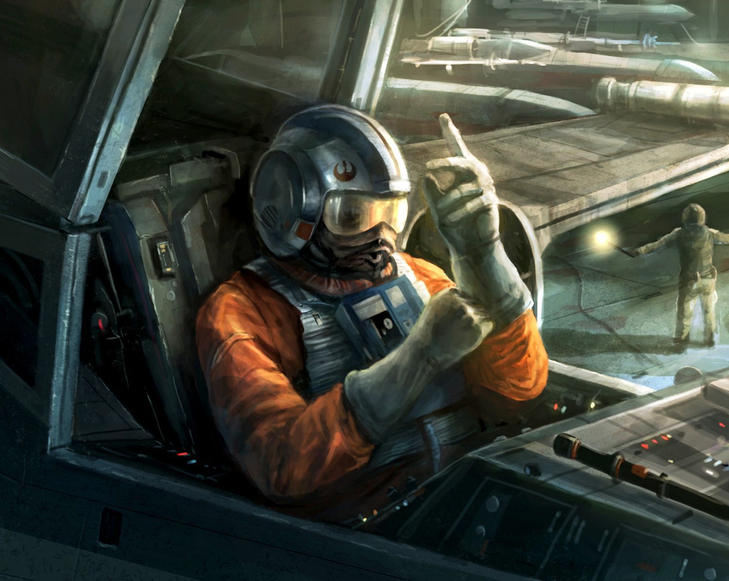 Sullustan X Wing Pilot. Star Wars Rpg, Star Wars Concept Art, Star Wars Art