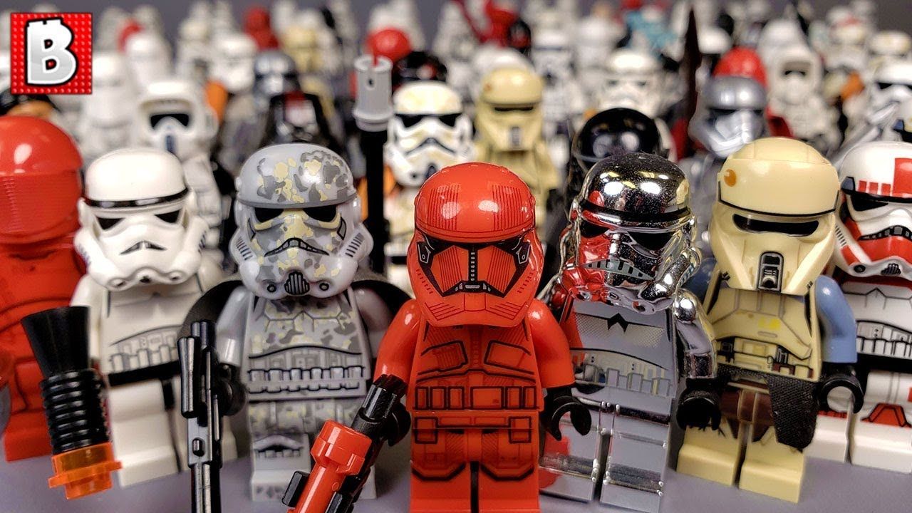 Every Lego Stormtrooper Minifigure Ever Made!!!. Collection Review 2019 Update