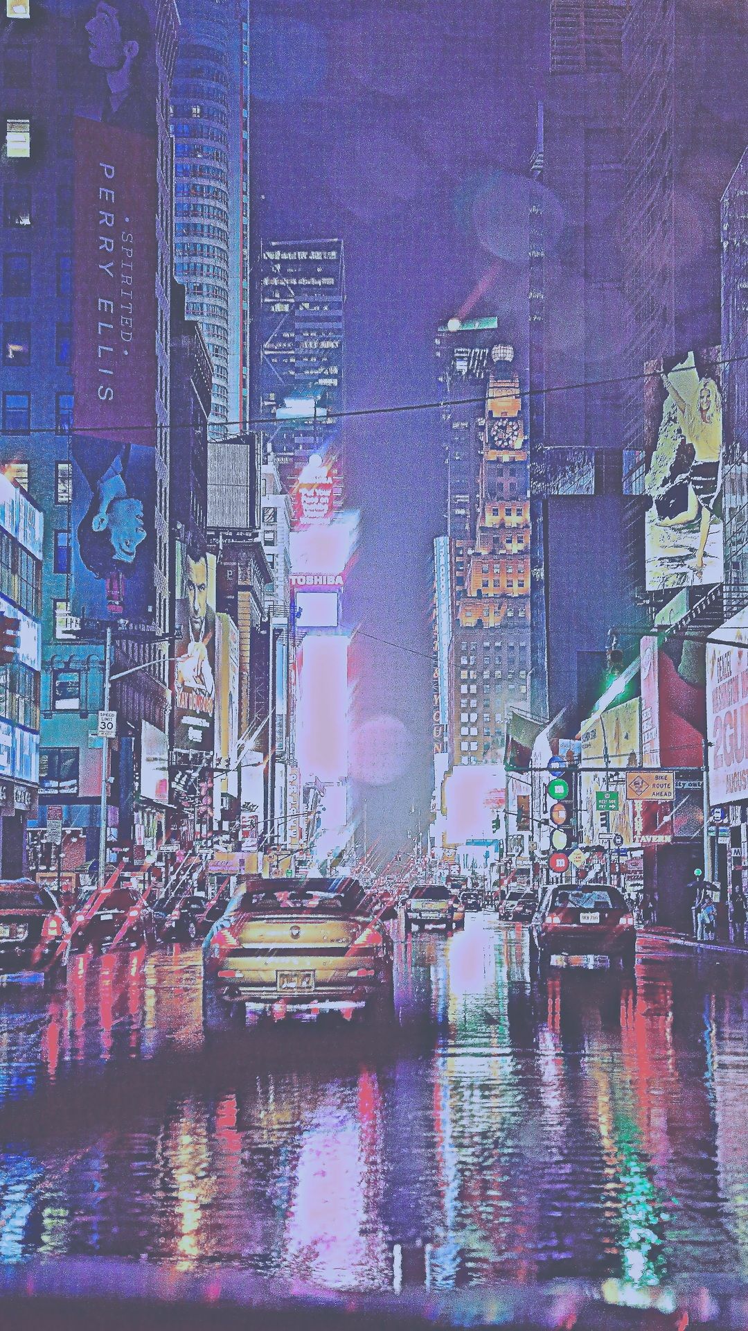 Vintage New York City Rain iPhone 6 Plus HD Wallpaper HD