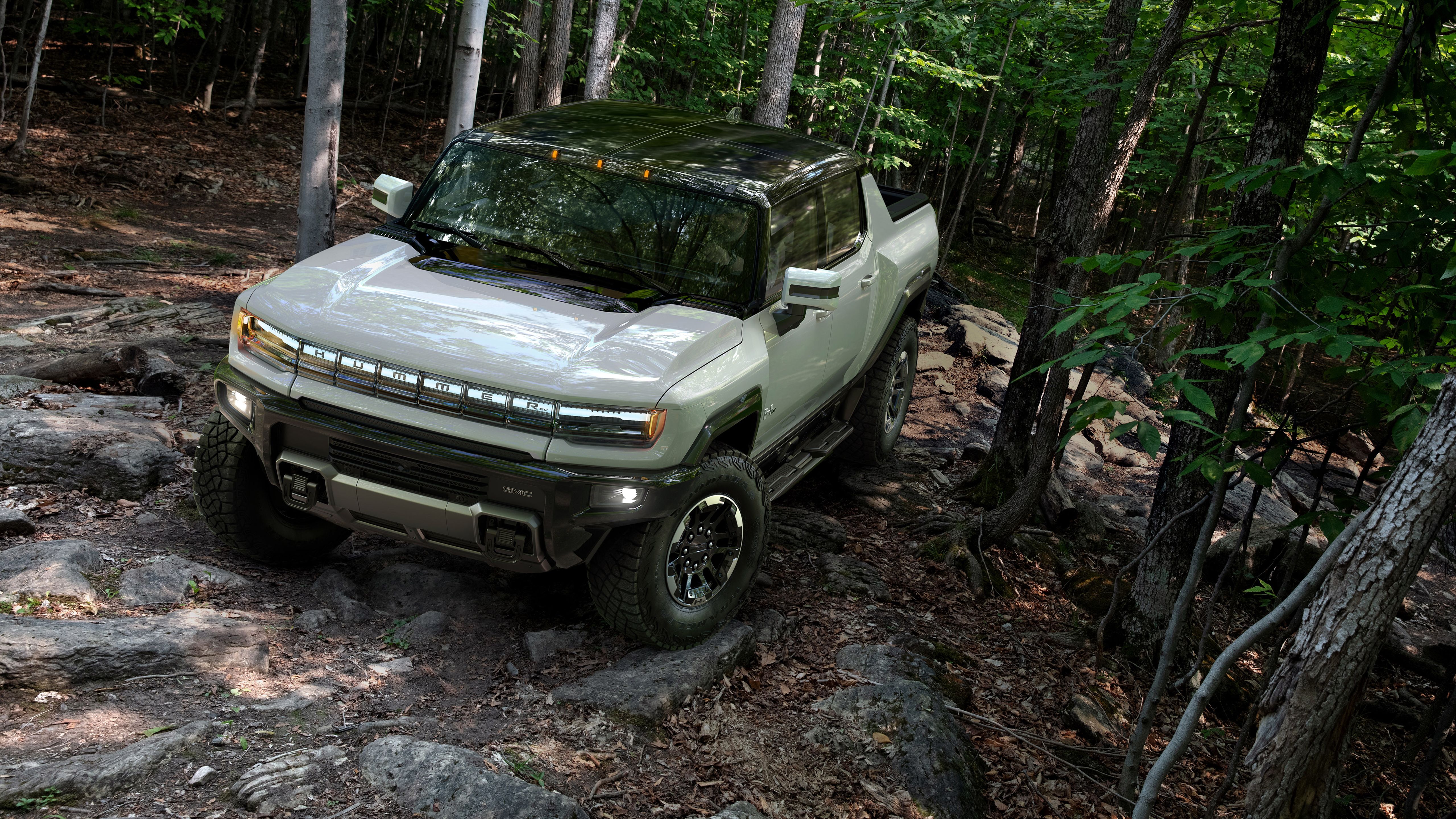 2022 GMC Hummer EV 5K 2 Wallpaper. HD Car Wallpaper