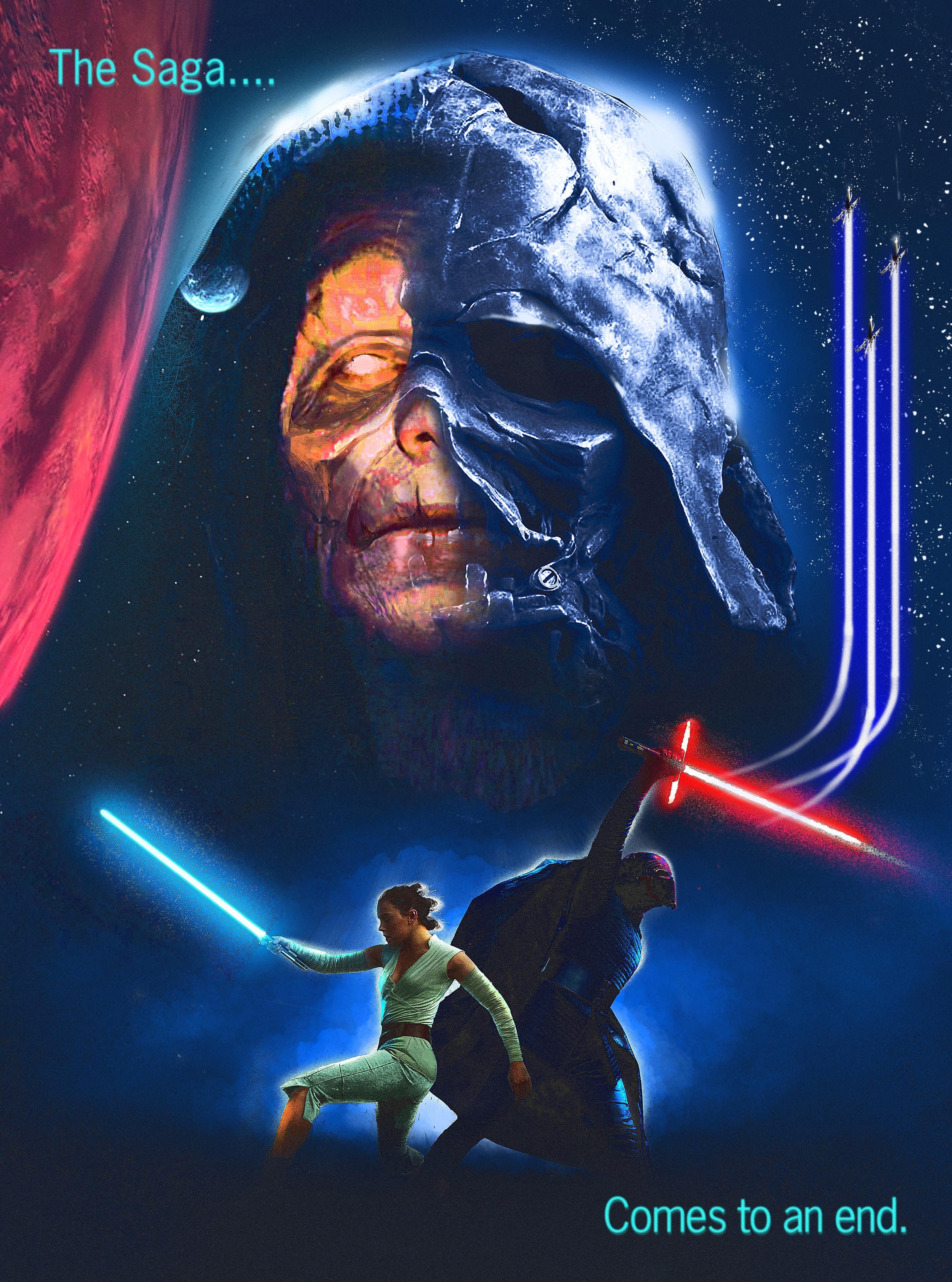 My 80's inspired Rise of Skywalker Poster, starwarsspeculation. Star wars picture, Star wars movies posters, Star wars artwork
