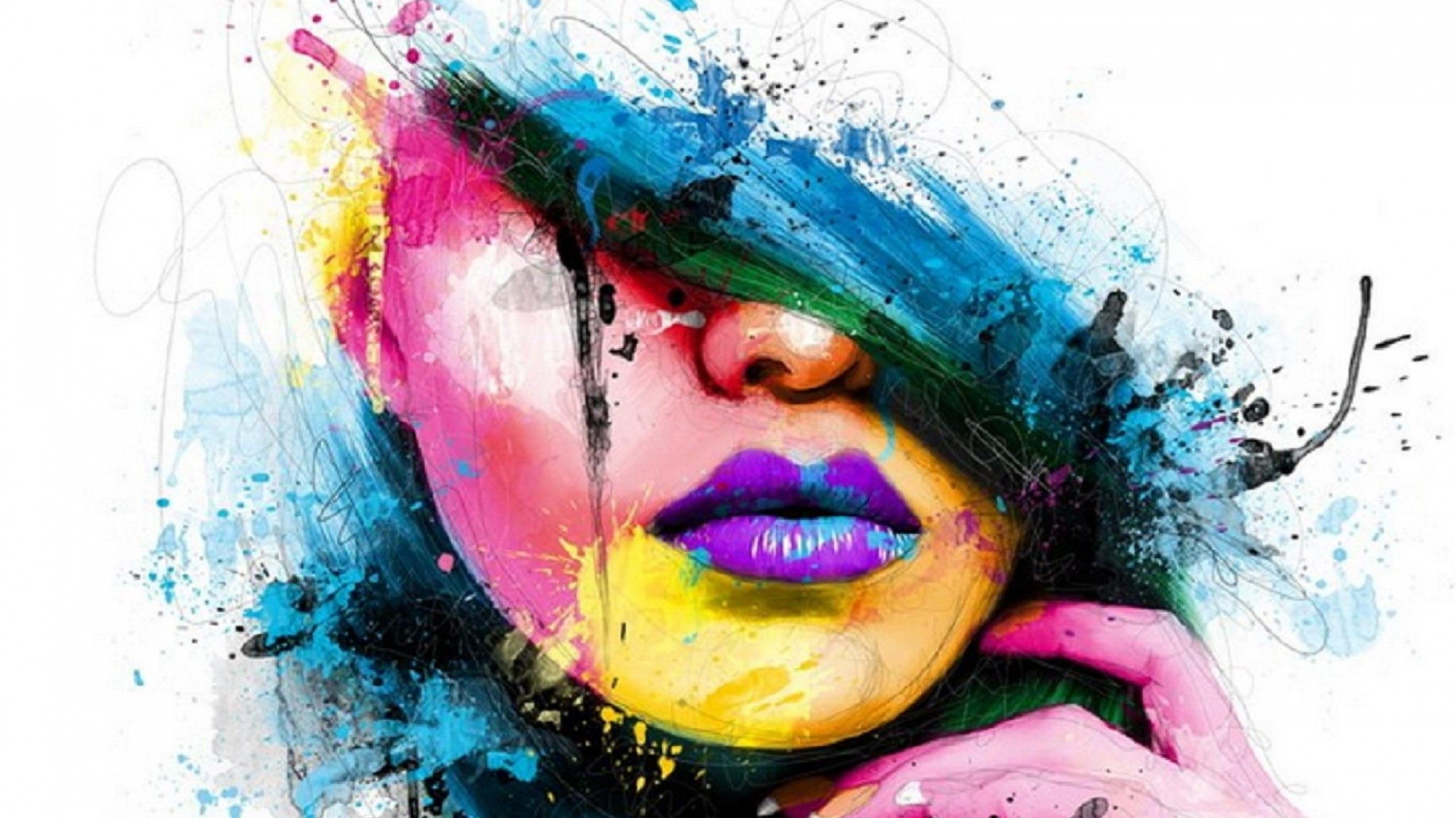 Click here to download in HD Format >> Painting Art HD Wallpaper 17 /wallpap. Face art, Colorful art, Oil painting on canvas