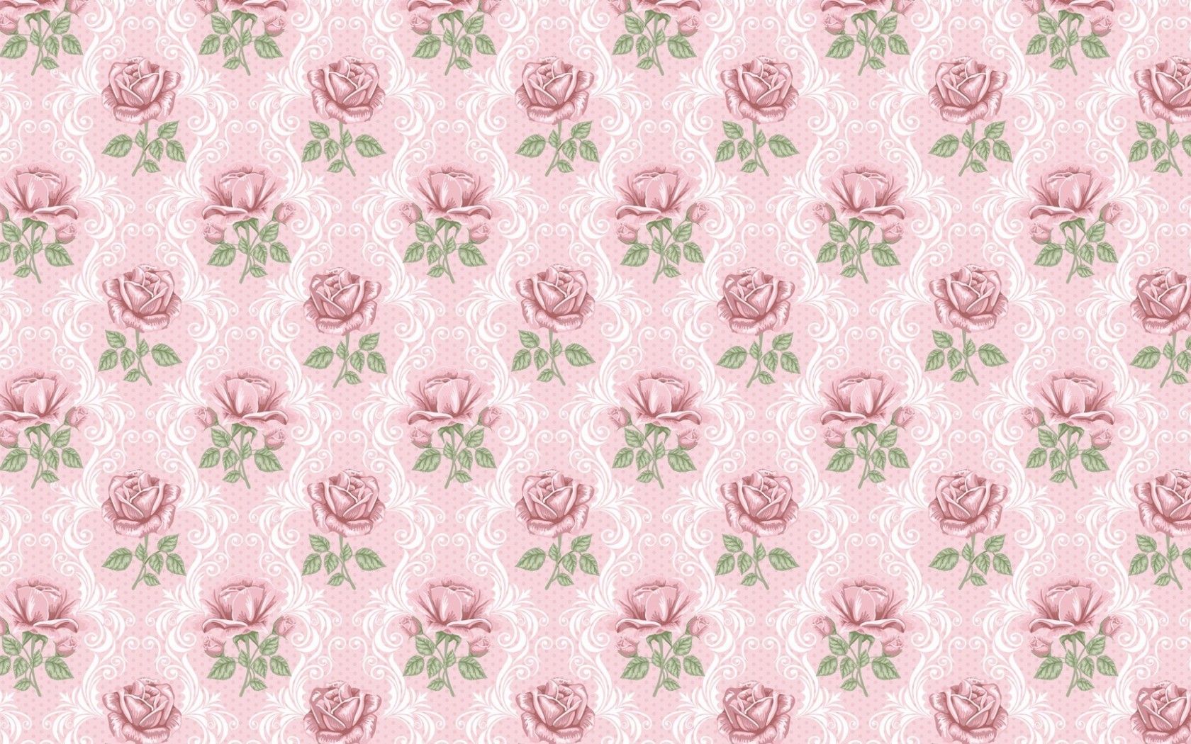 Delicate Pink Roses Pattern wallpaper. Delicate Pink Roses Pattern
