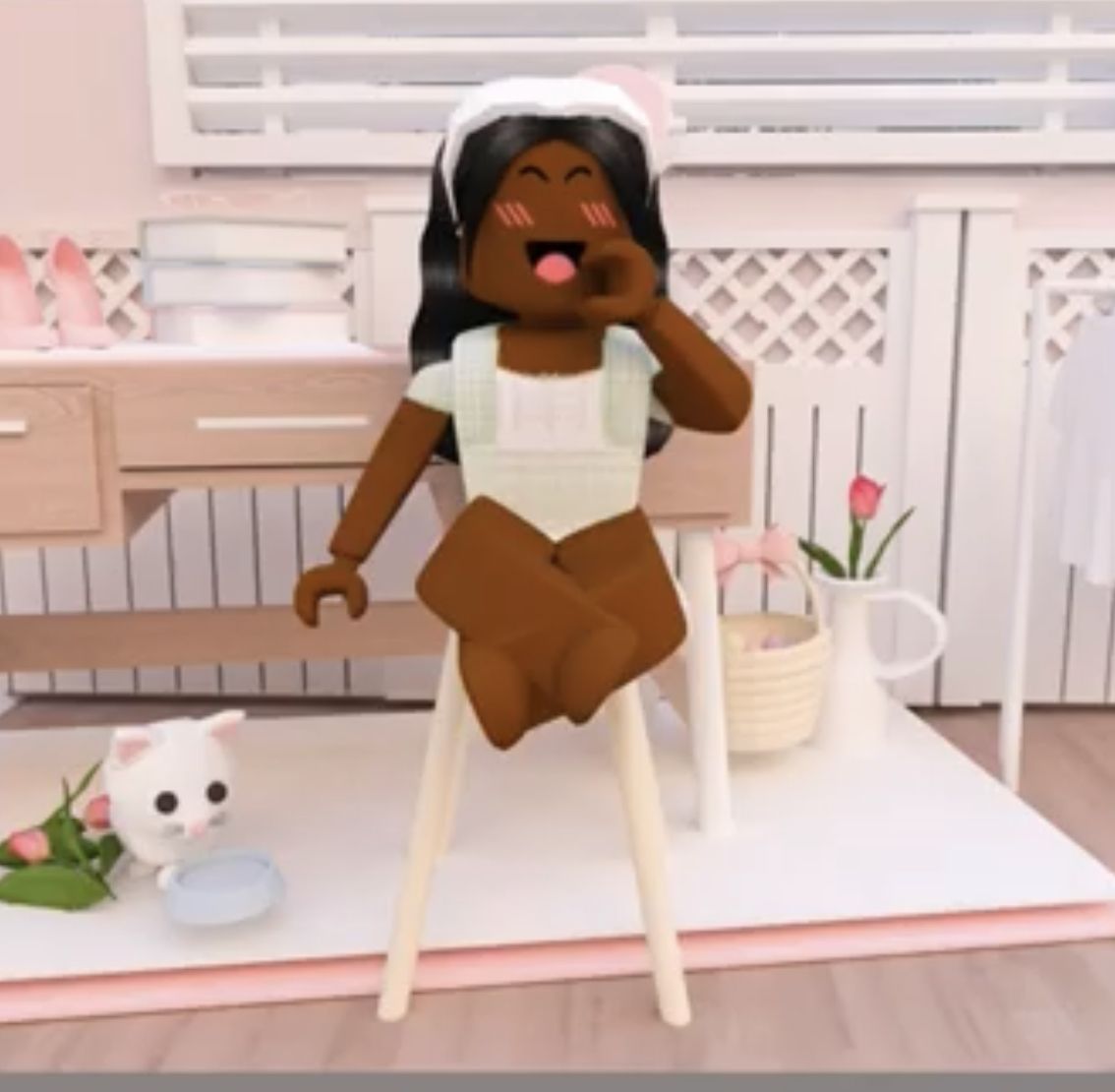 Aesthetic black girl roblox pfp