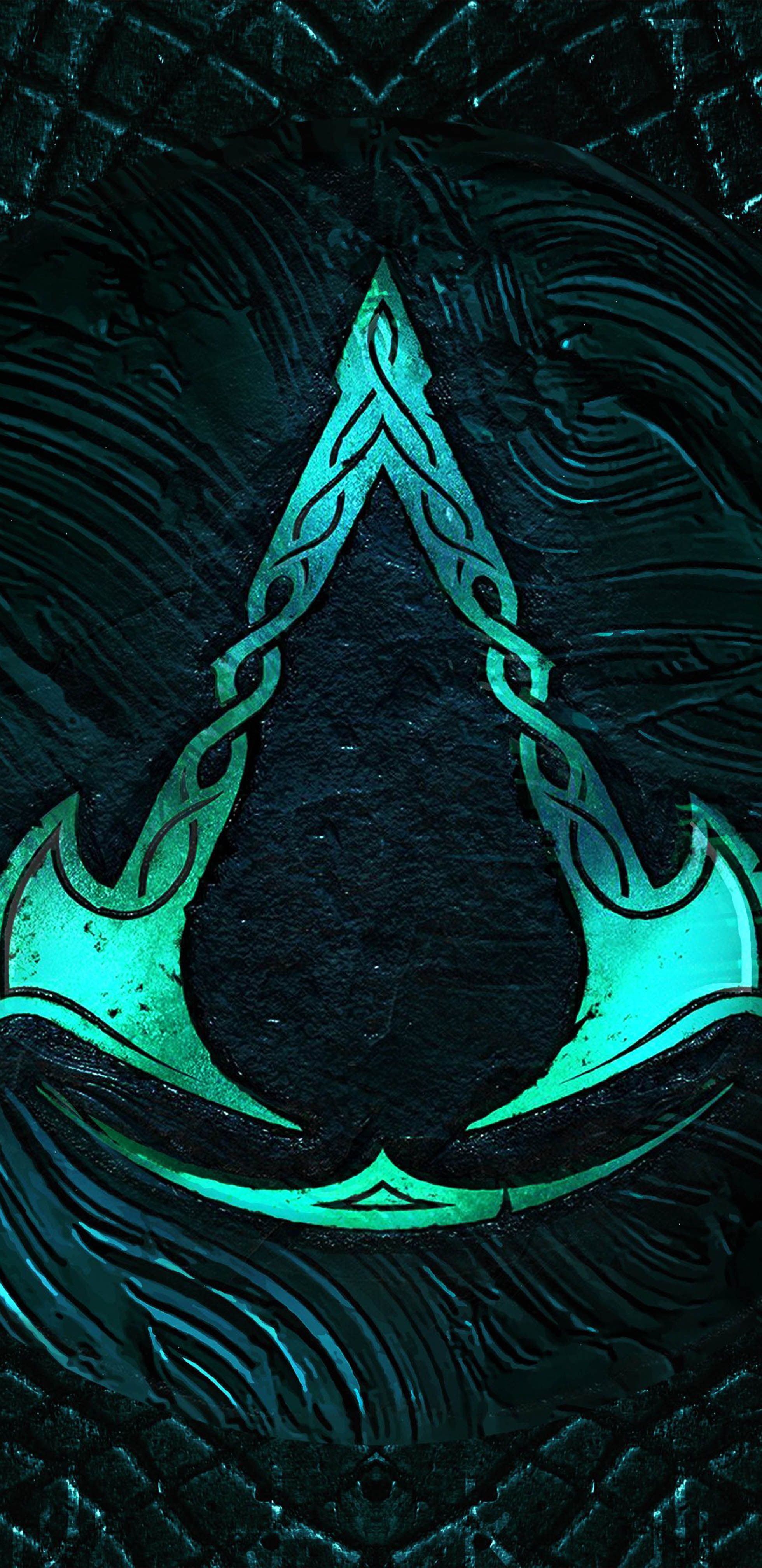 Assassin's Creed Valhalla Logo Neon 4K, 5K, 8K, Desktop & Mobile Background Wallpaper