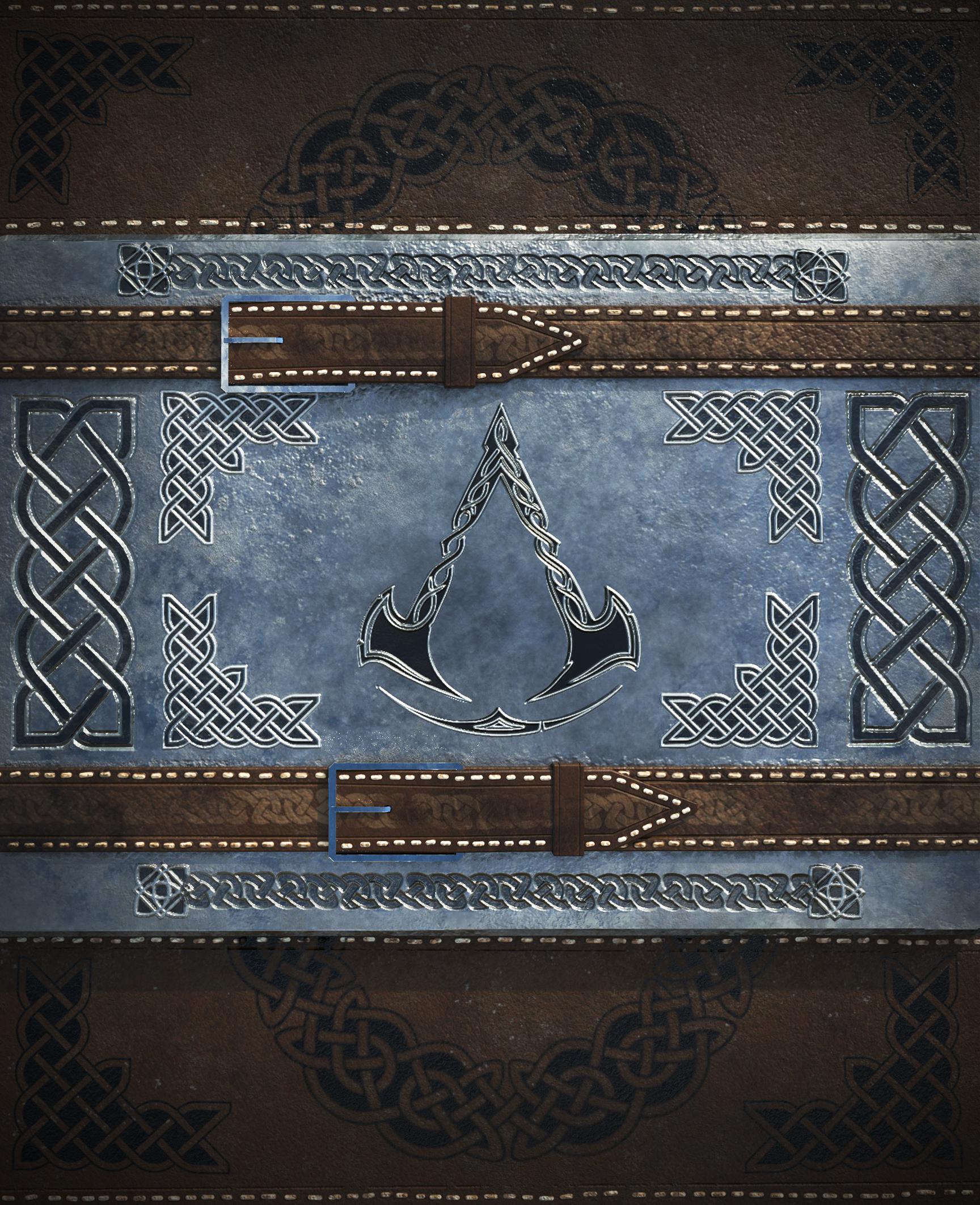I did this phone wallpaper of the new Assassin's Creed Valhalla. Pretty simple stuff but I like the result :)