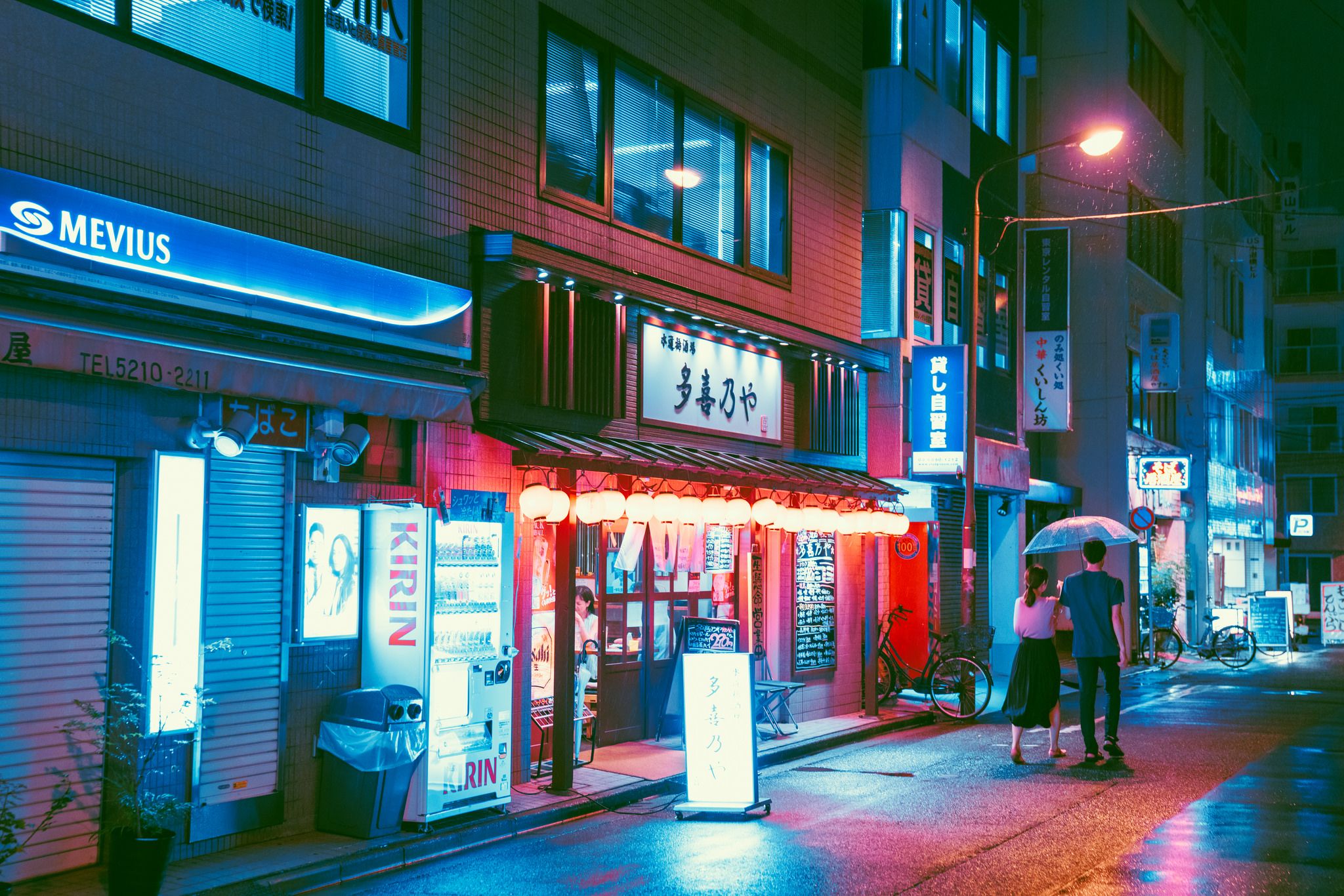 #road, #neon, #Japanese, #street, wallpaper HD Wallpaper