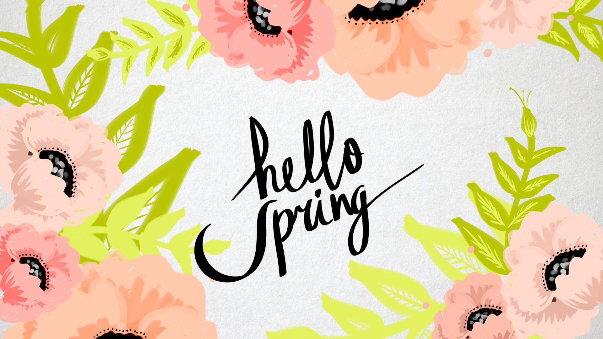 Wallpaper Hello Spring Cute Wallpaper