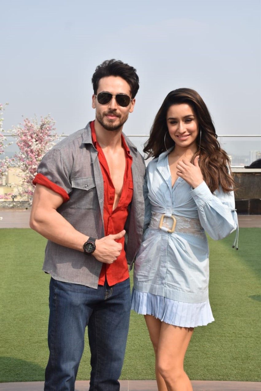 Tiger Shroff & Shraddha Kapoor snapped promoting 'Baaghi 3' in Mumbai