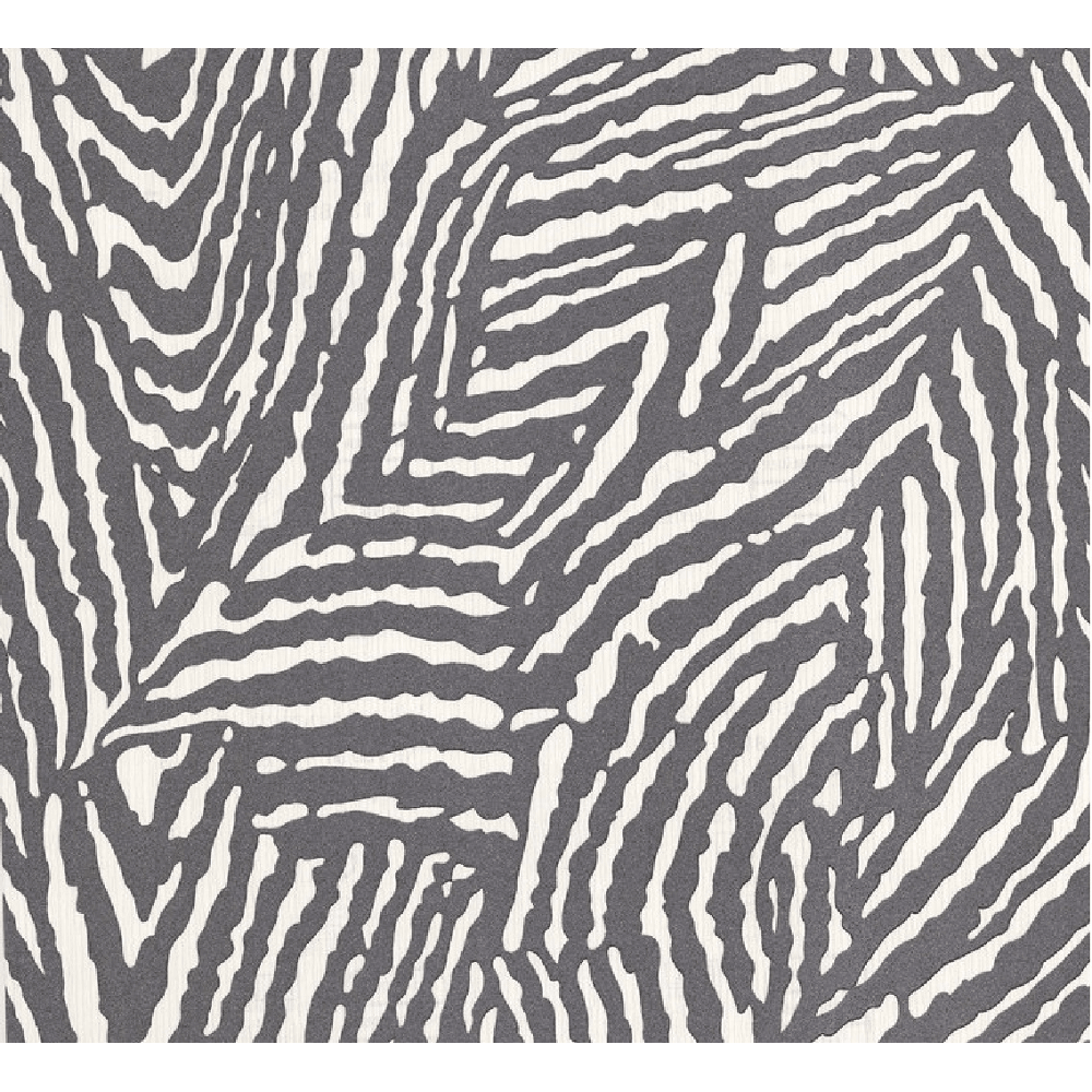 Glitter Zebra Print Wallpaper