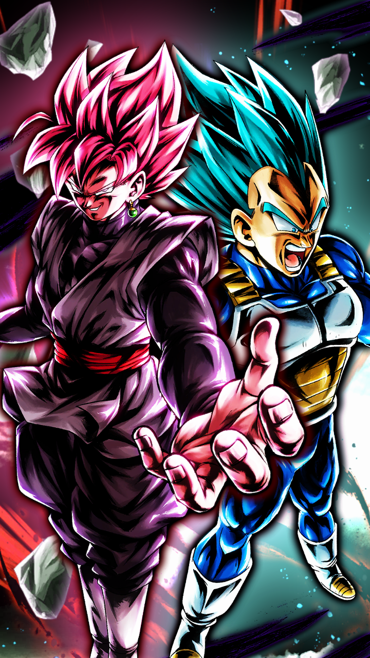 Goku Black Rosé and Vegeta Blue wallpaper