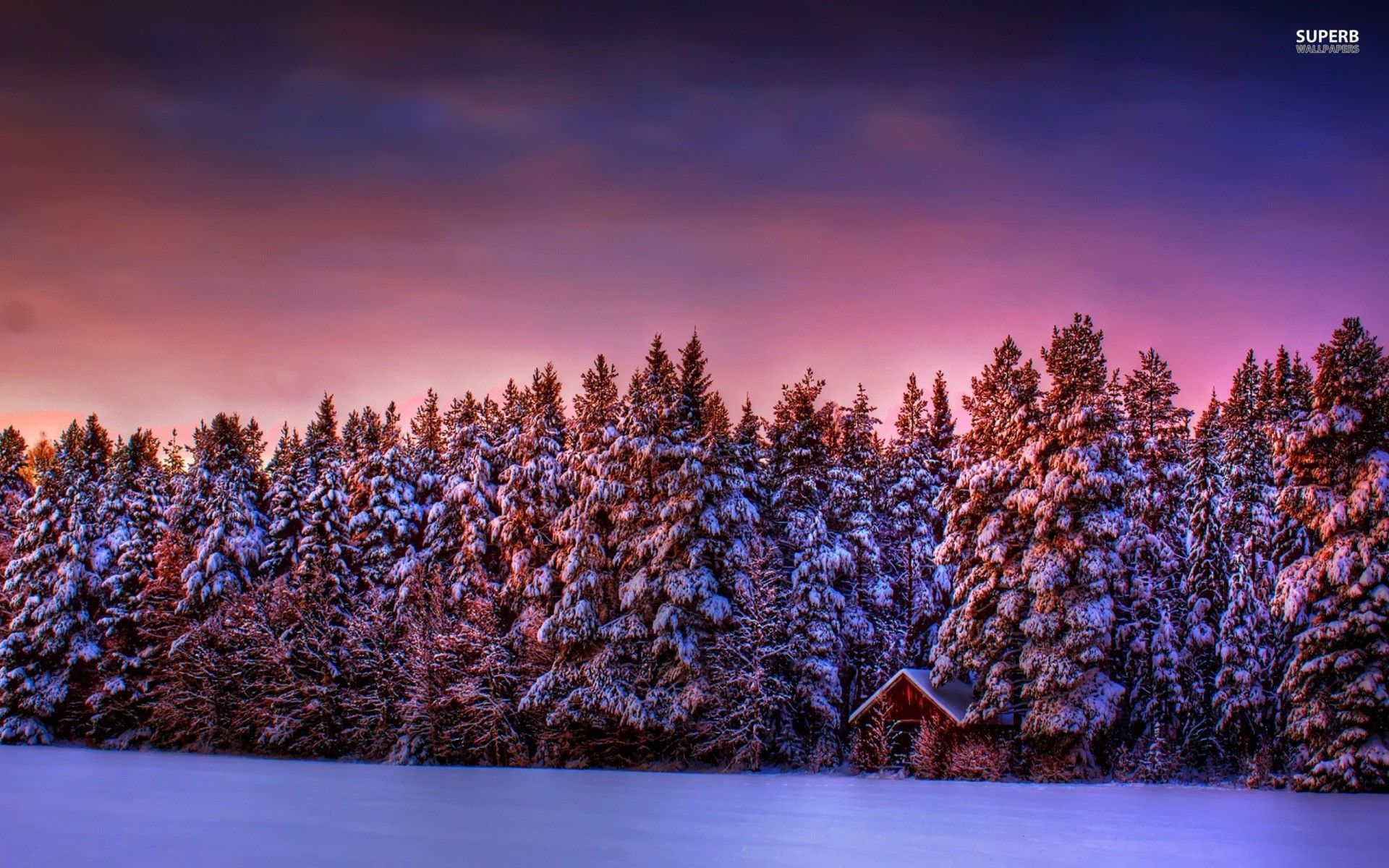 The purple winter sky wallpaper. Winter sky, Nature scenes, Sky image
