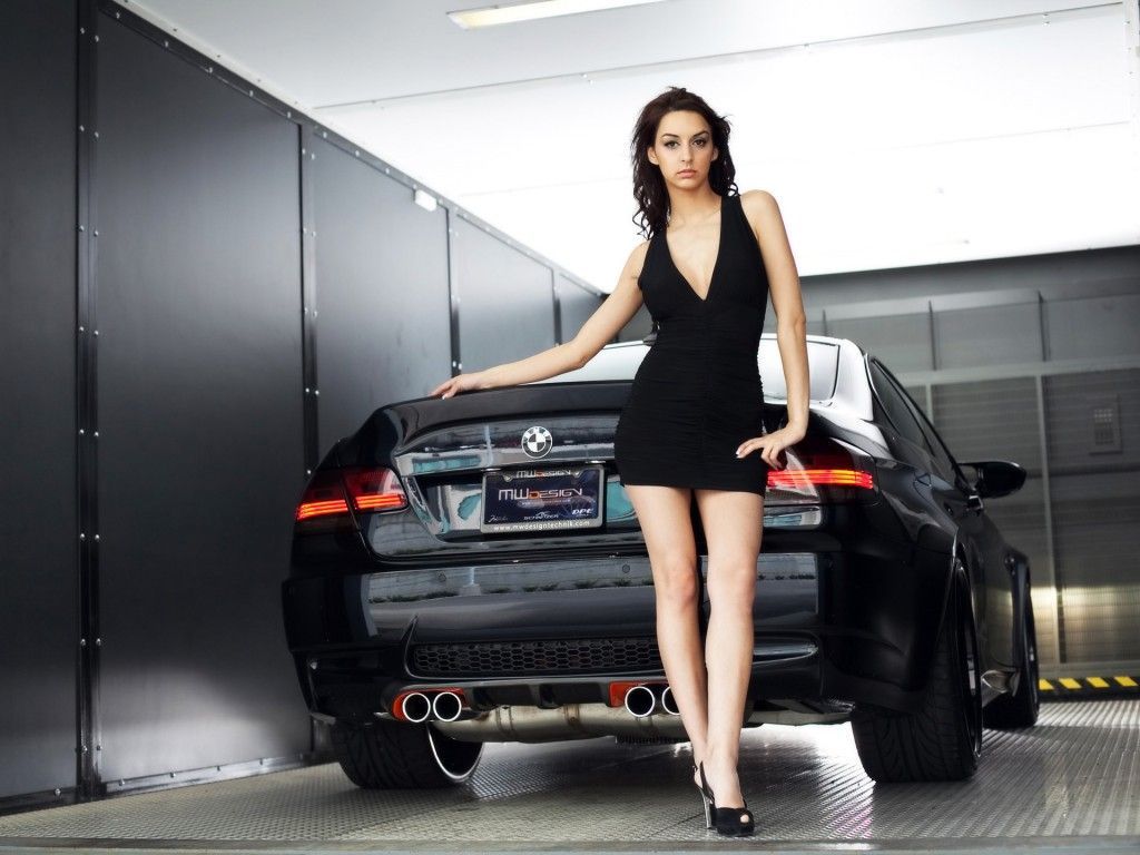 Girl With Car HD Wallpaper. Bmw girl, Women, Girl model