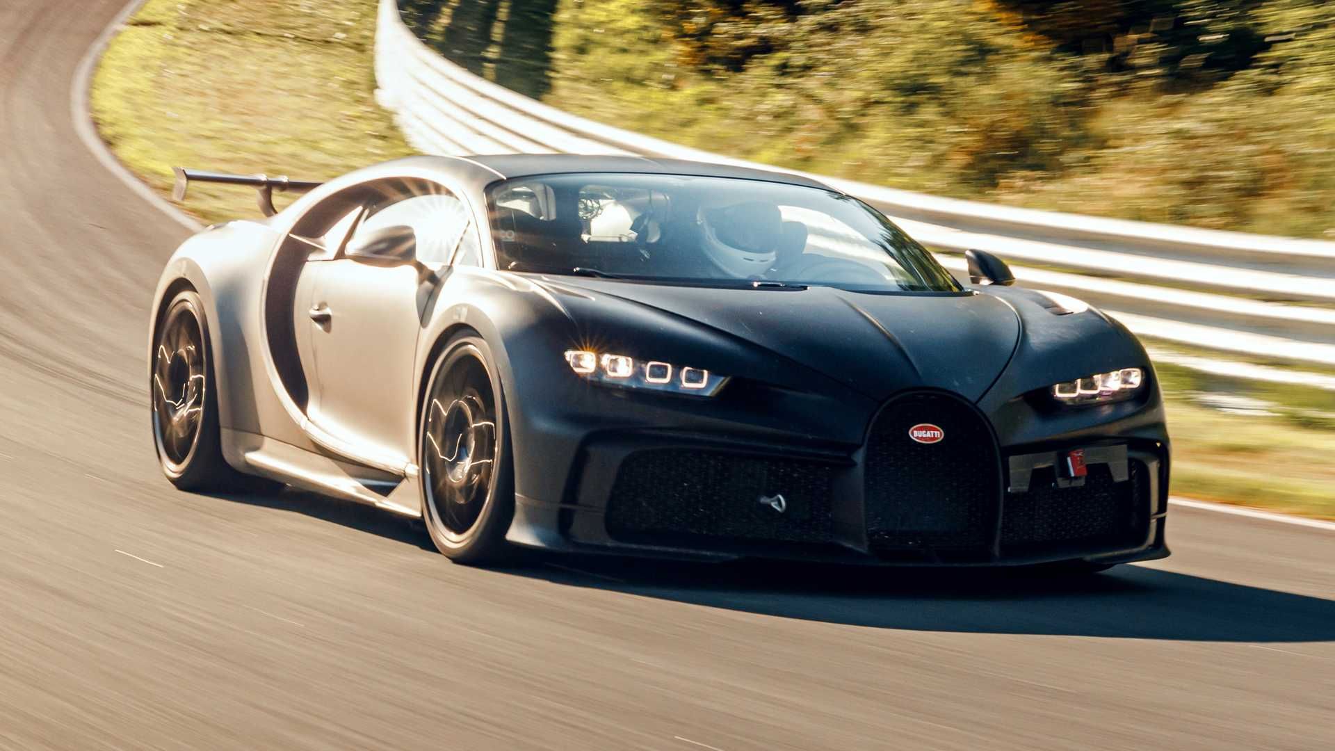 Watch the Bugatti Chiron Pur Sport in action on the race track