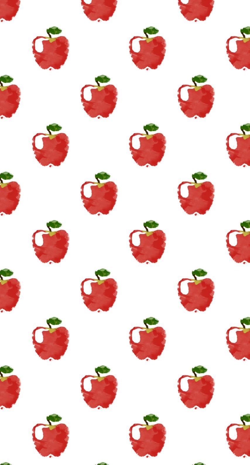 Pattern Illustration Fruit Apple Red Women Friendly. Wallpaper.sc IPhone6s. Teacher Wallpaper, Fruit Wallpaper, Apple Watch Wallpaper