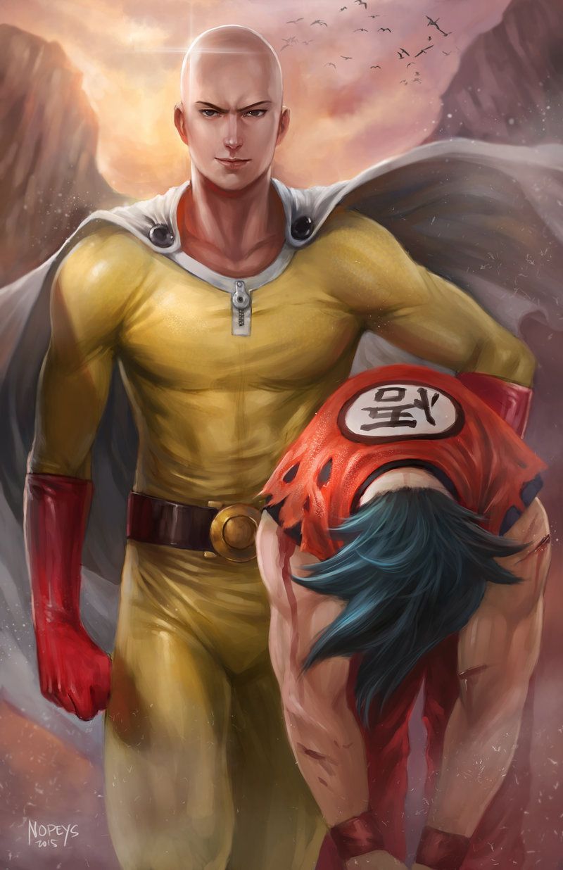 Saitama vs Goku. Saitama one punch man, One punch man anime, Saitama one punch
