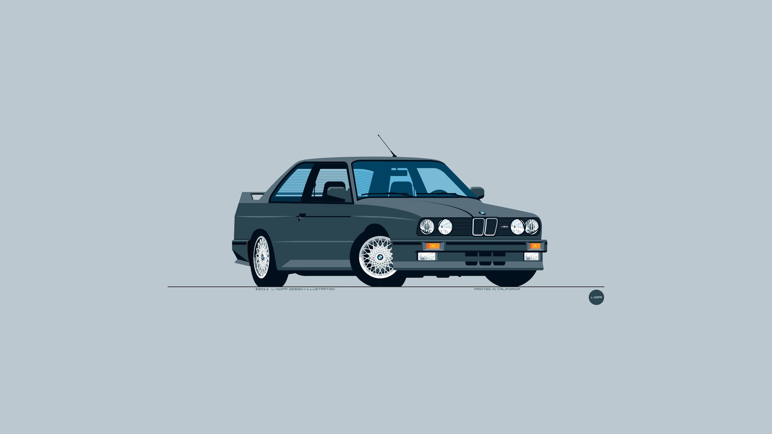 BMW, Car, Minimalism, Black, Simple background, Vector, BMW M3 Wallpaper HD / Desktop and Mobile Background