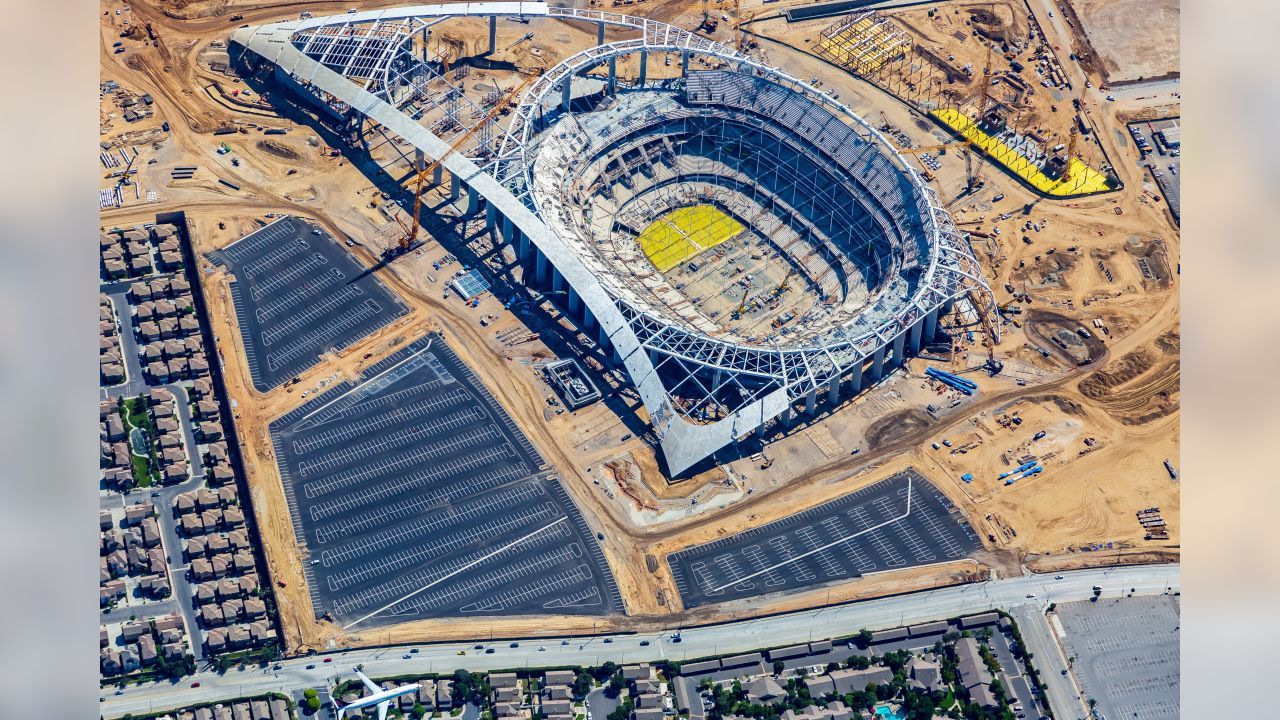 PHOTOS: Aerial updates of SoFi Stadium