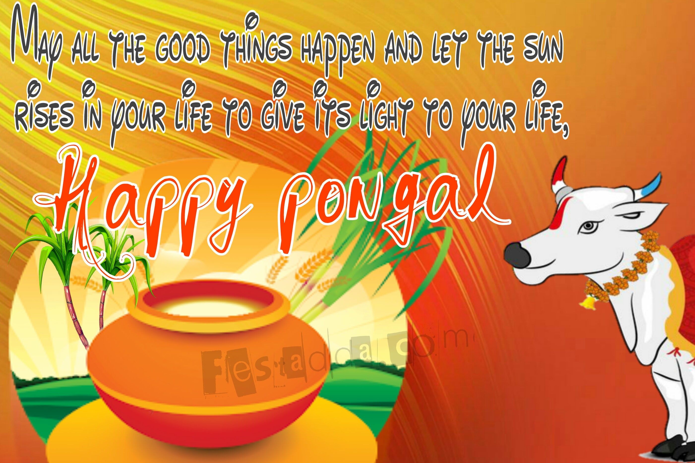 Pongal Valthu In Tamil தமிழில் பொங்கல் வால்டு Pongal HD Clipart Png Wallpaper & Background Download